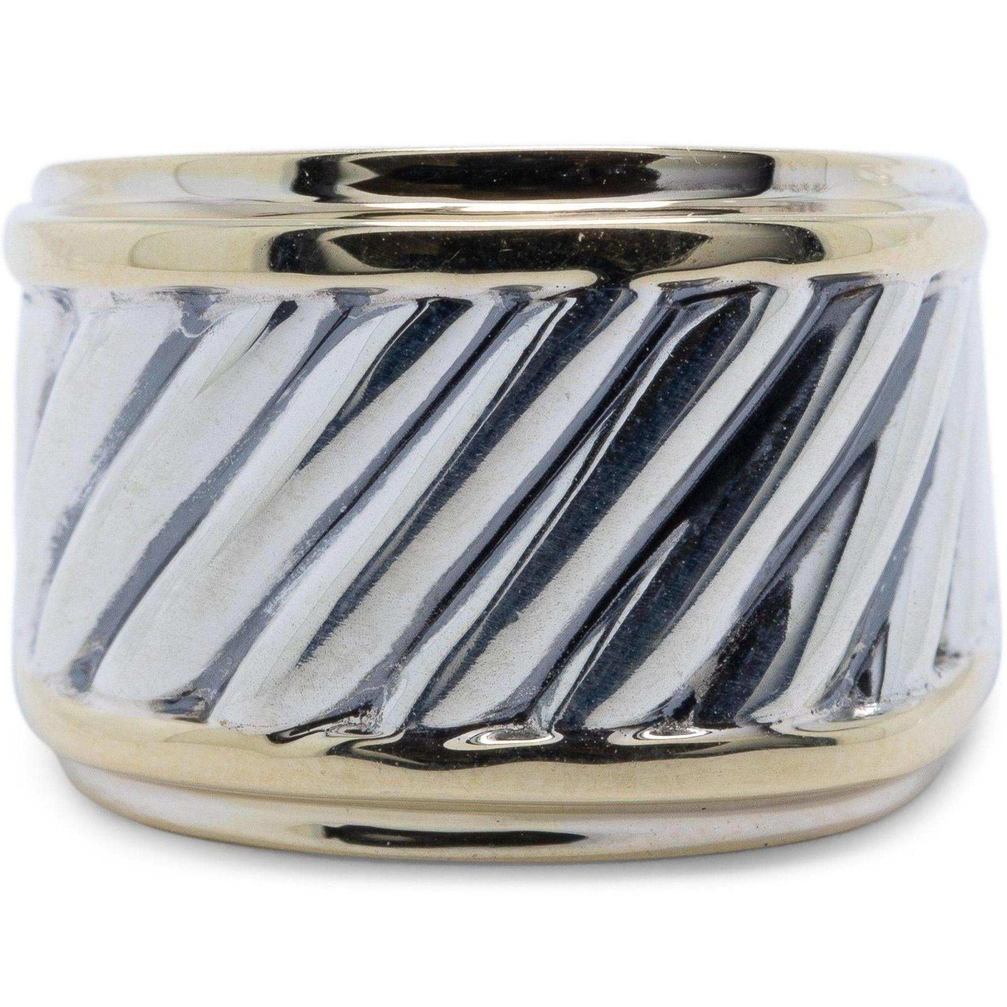 David Yurman Two-Tone Cable Cigar Band Ring