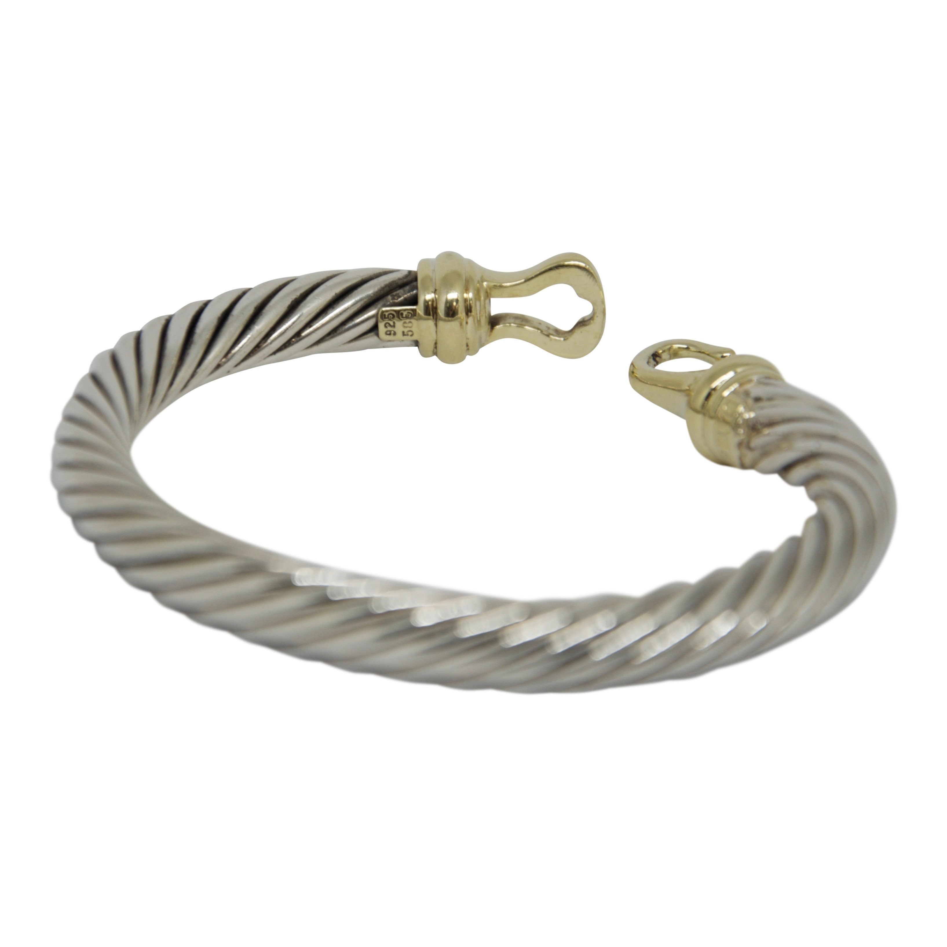 David Yurman Two-Tone Cable Classics Buckle Bracelet