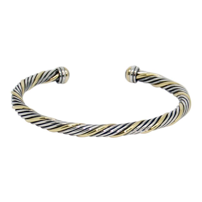 David Yurman Two-Tone Cable Cuff Bracelet
