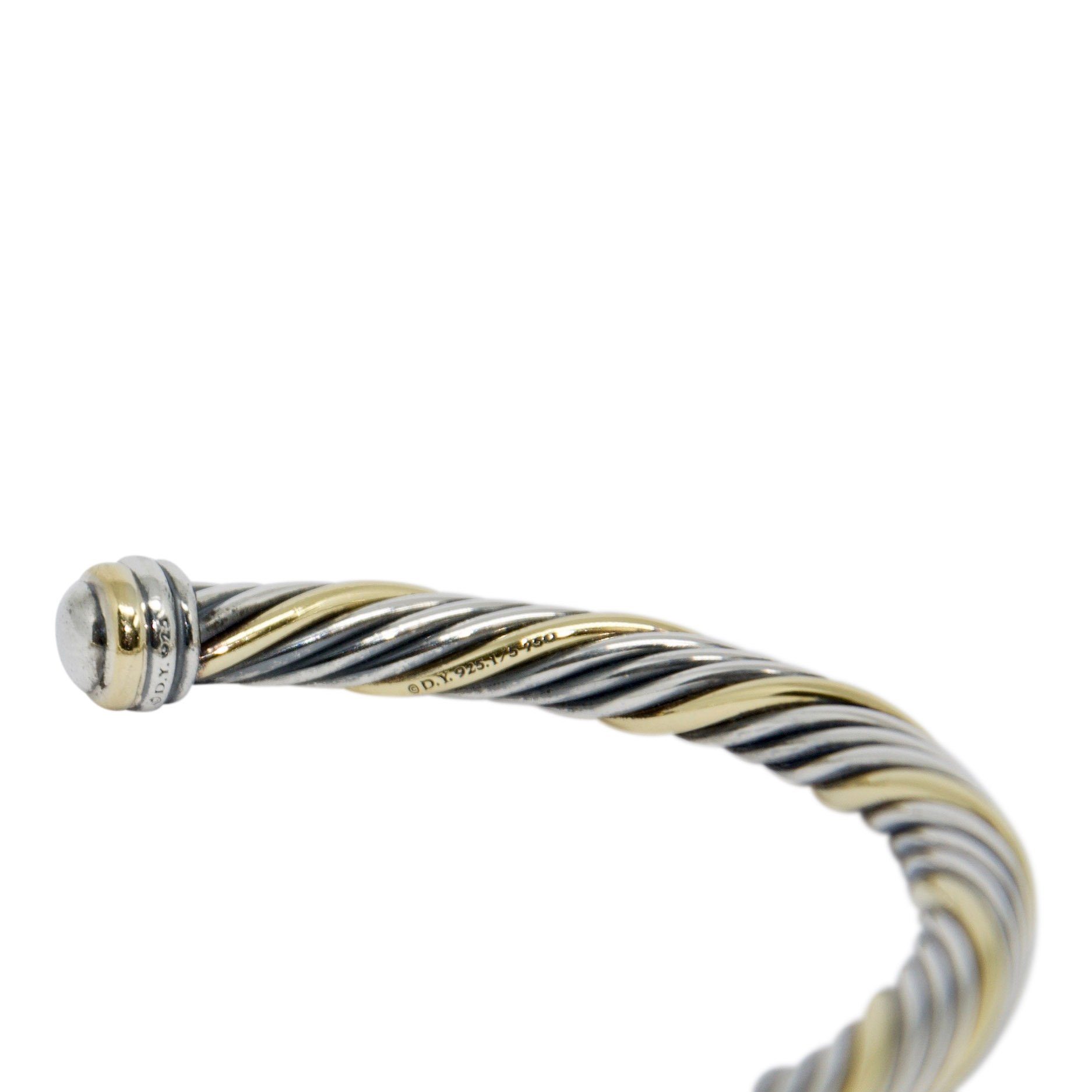 David Yurman Two-Tone Cable Cuff Bracelet