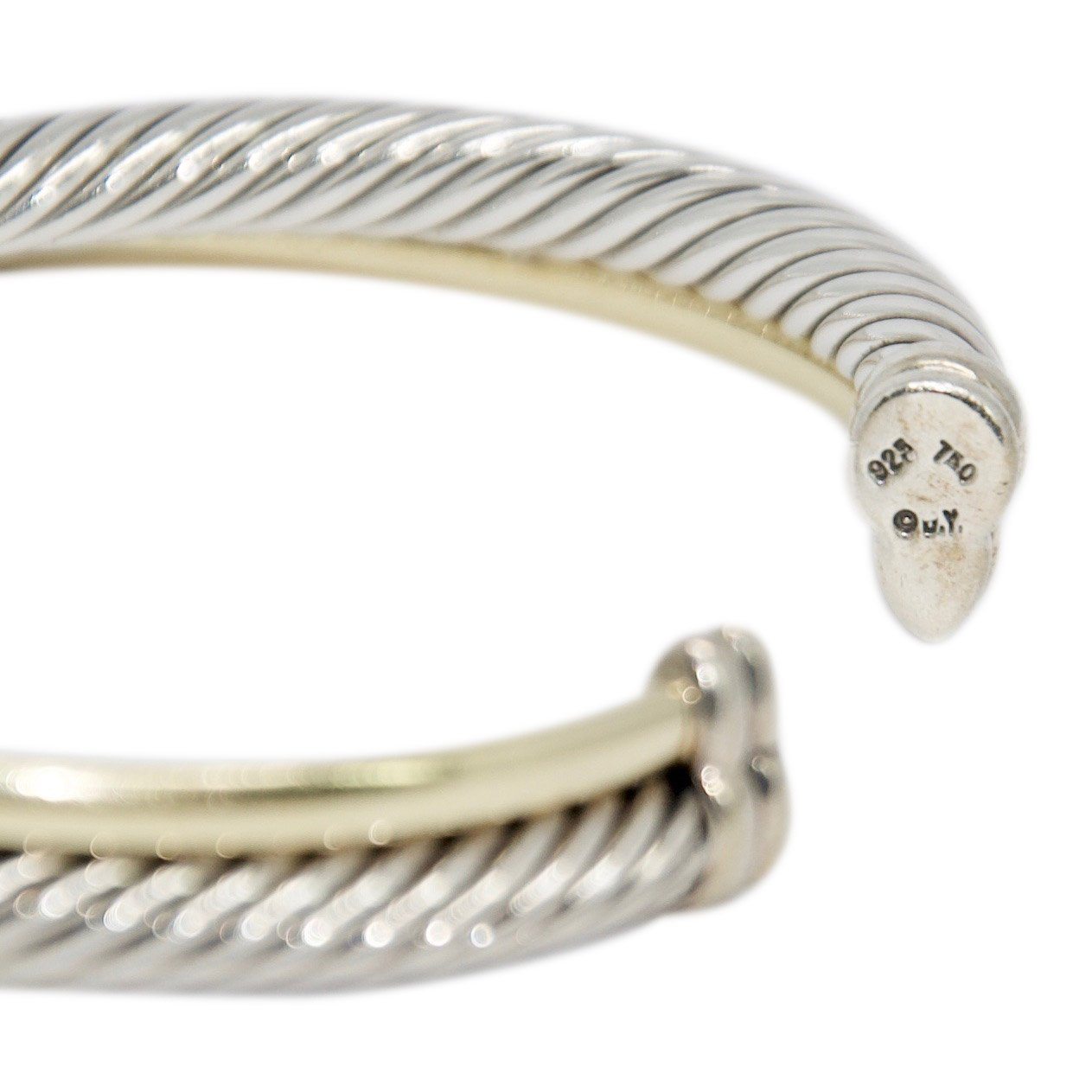 David Yurman Two-Tone Crossover Cuff Bracelet