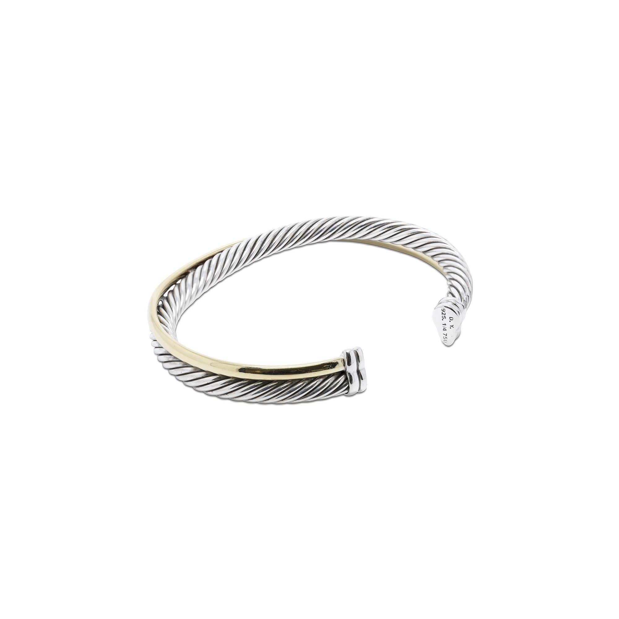 David Yurman Two-Tone Crossover Cuff Bracelet