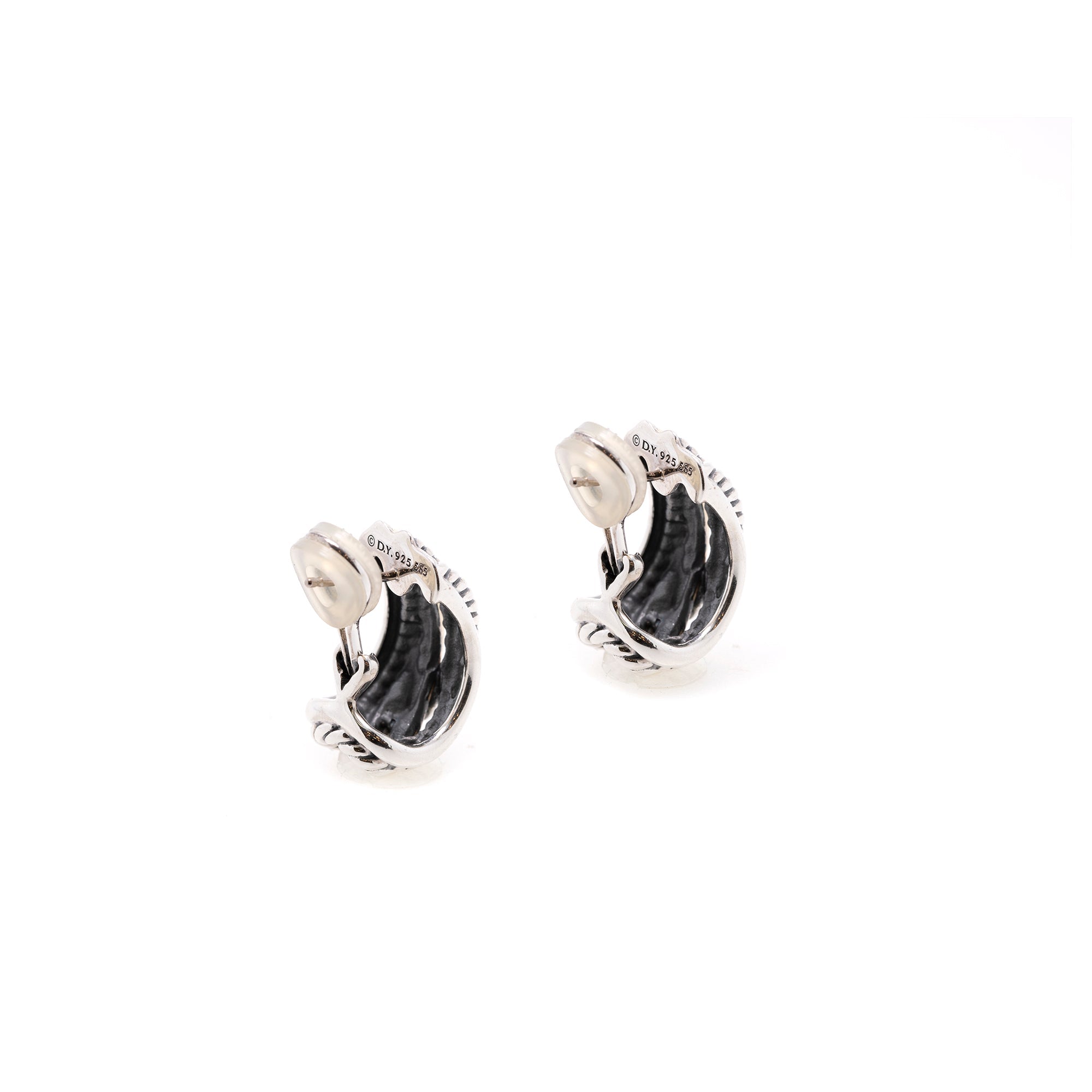 David Yurman Two-Tone Crossover Earrings