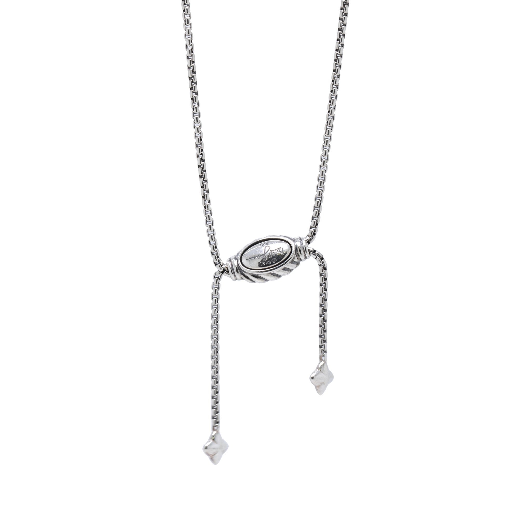 David Yurman Two-Tone Crossover Pendant Necklace