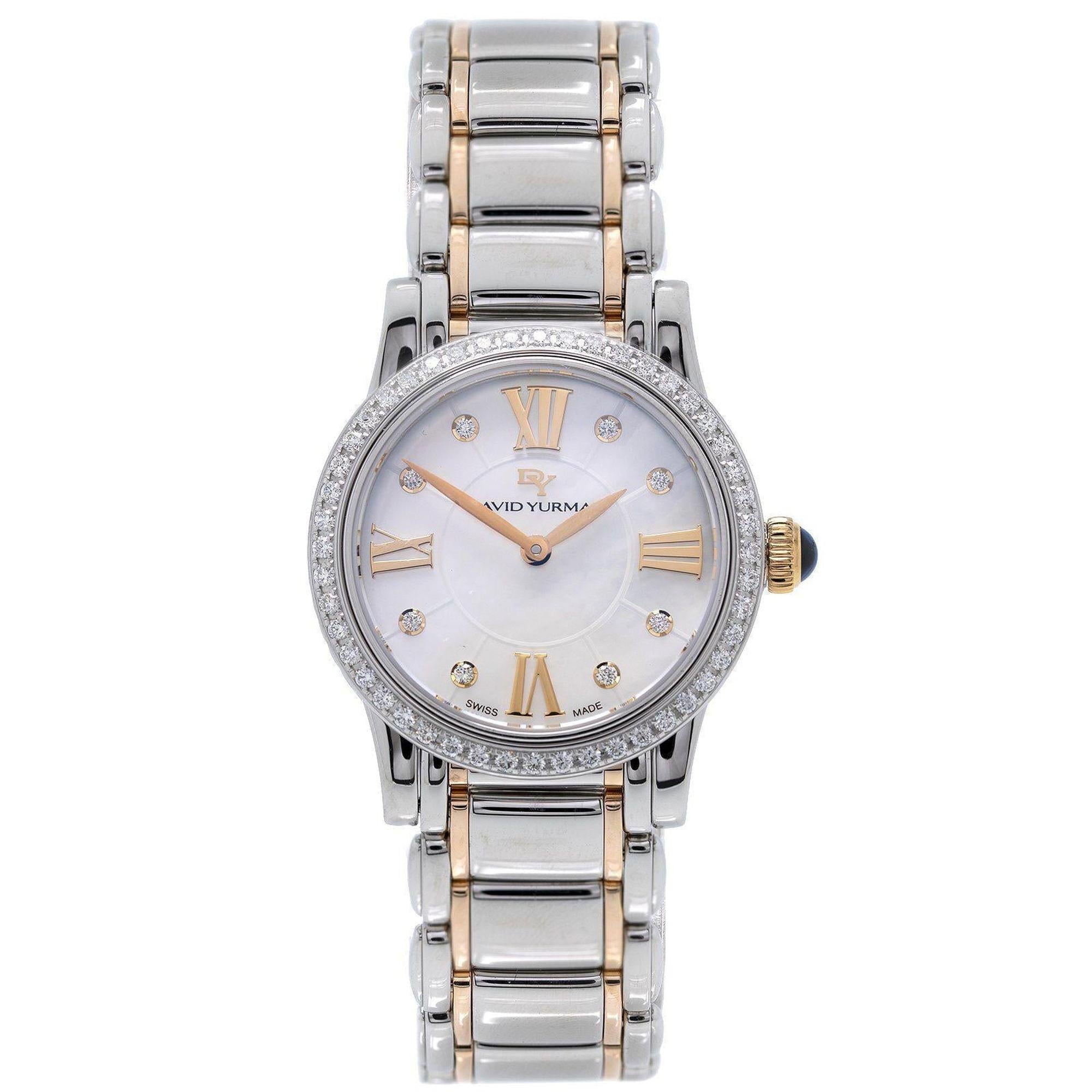 David Yurman Two-Tone Diamond Classic Watch