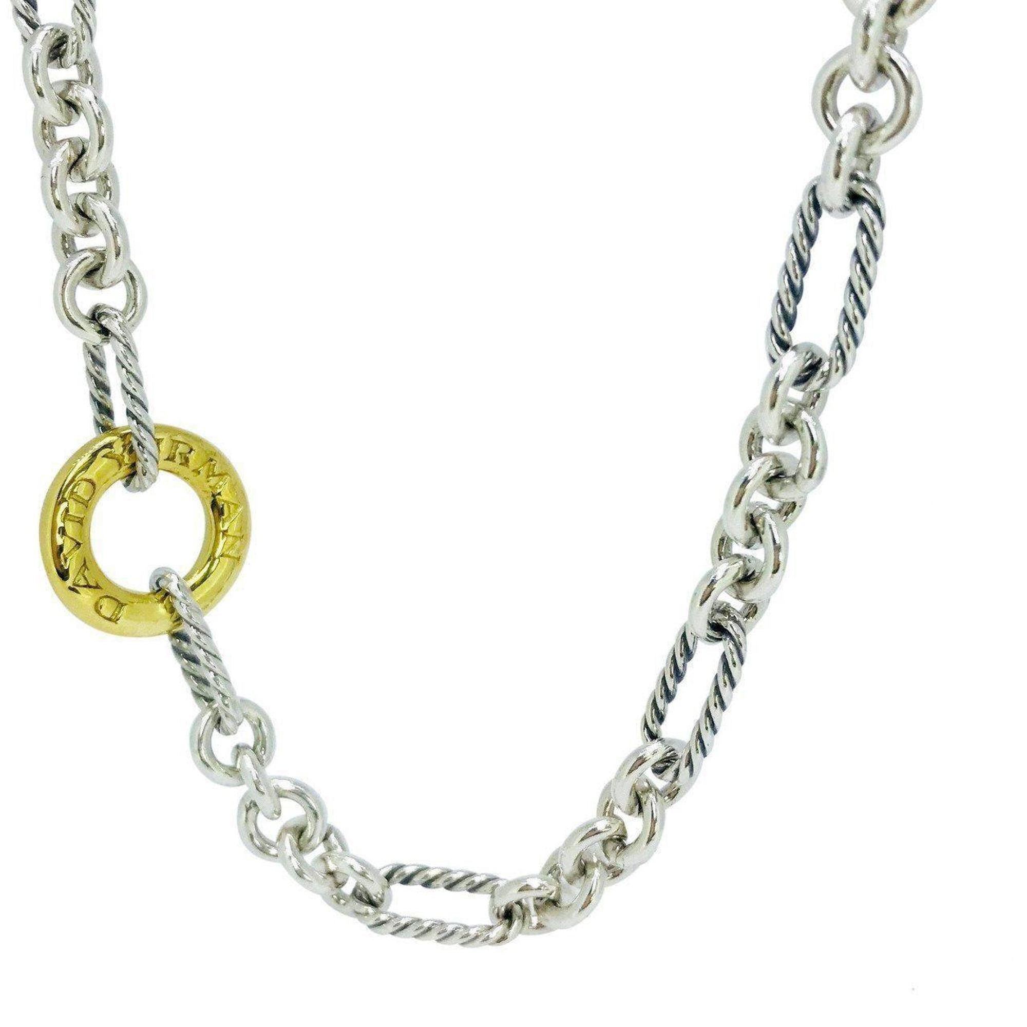 David Yurman Two-Tone Figaro Necklace