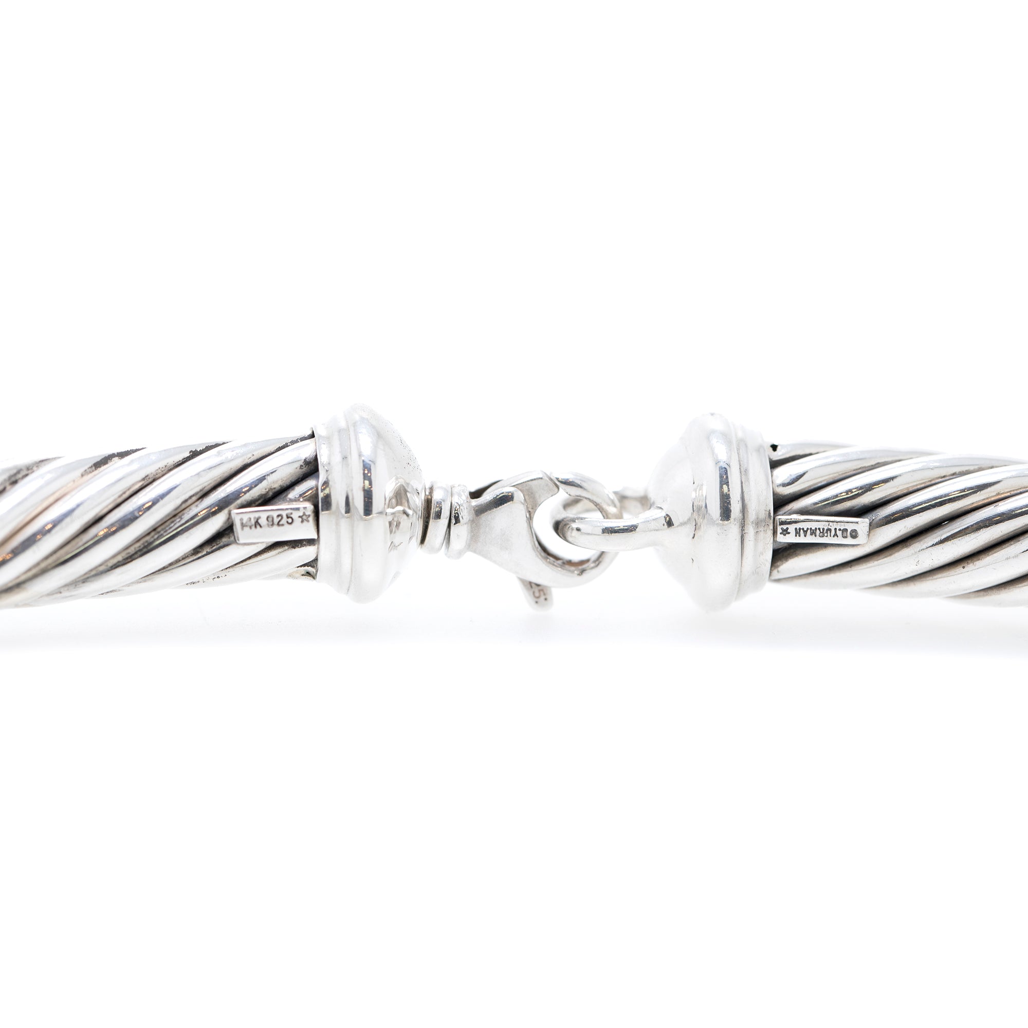 David Yurman Two-Tone Metro Cable Collar Necklace