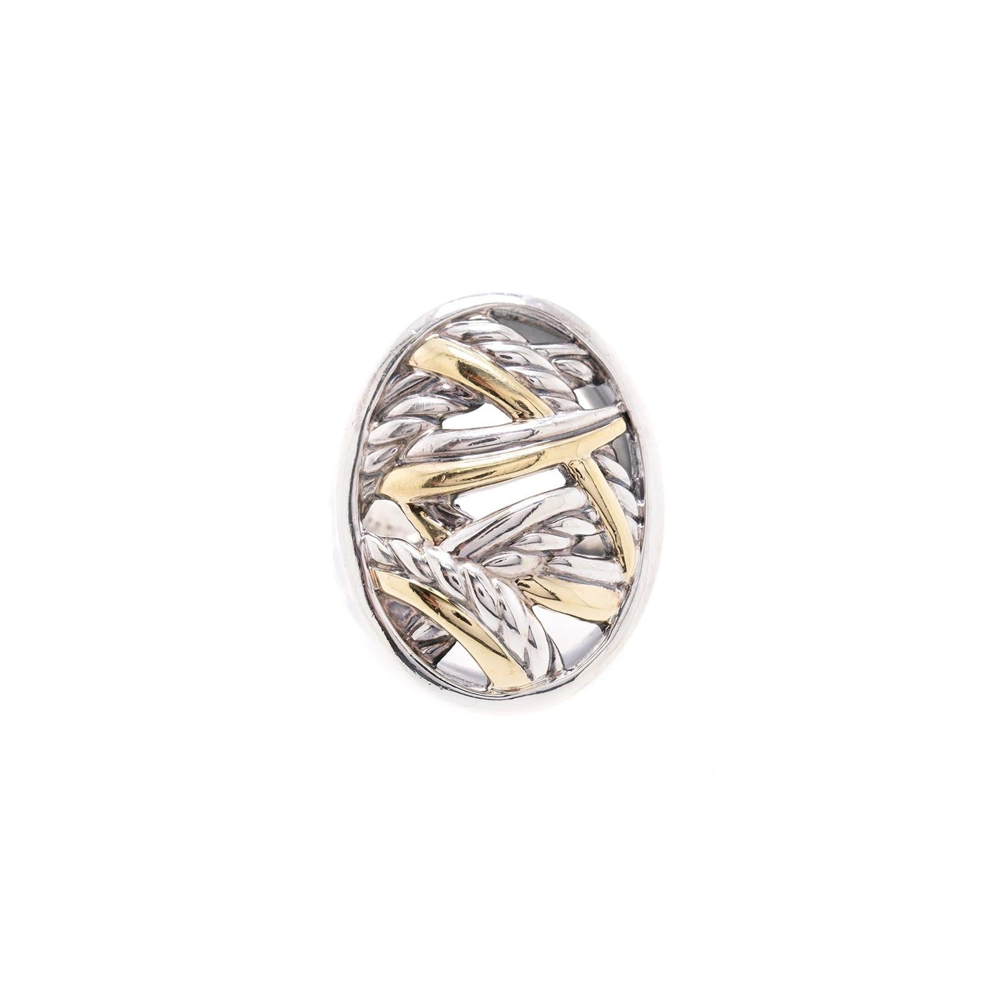 David Yurman Two-Tone Papyrus Ring