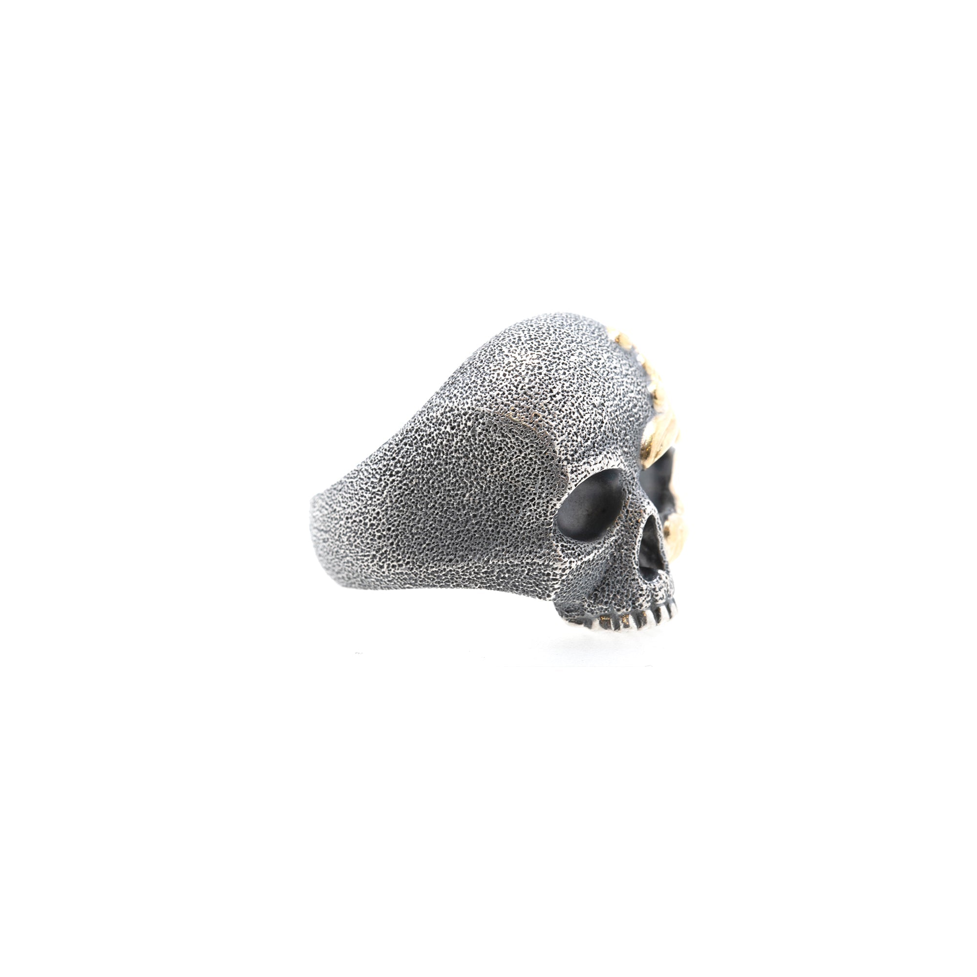 David Yurman Two-Tone Waves Skull Ring