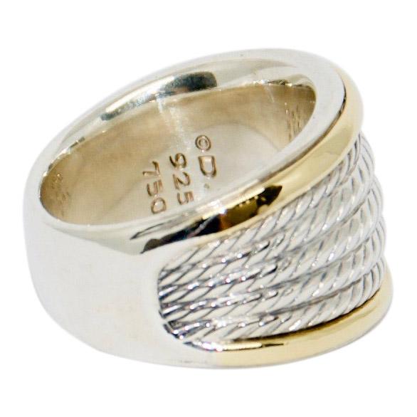 David Yurman Two-Tone Wheaton Band Ring