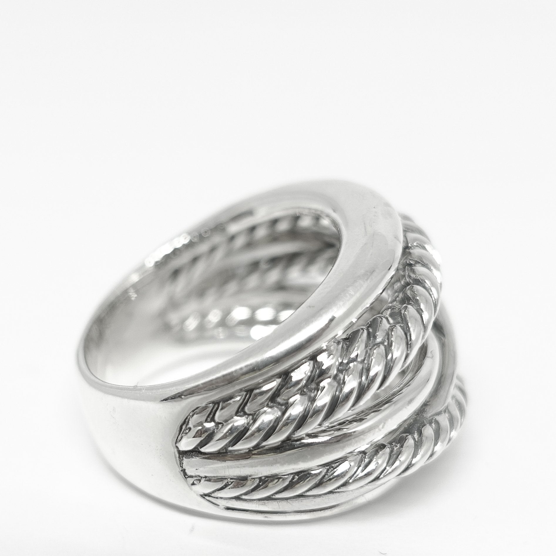David Yurman Wide Crossover Ring