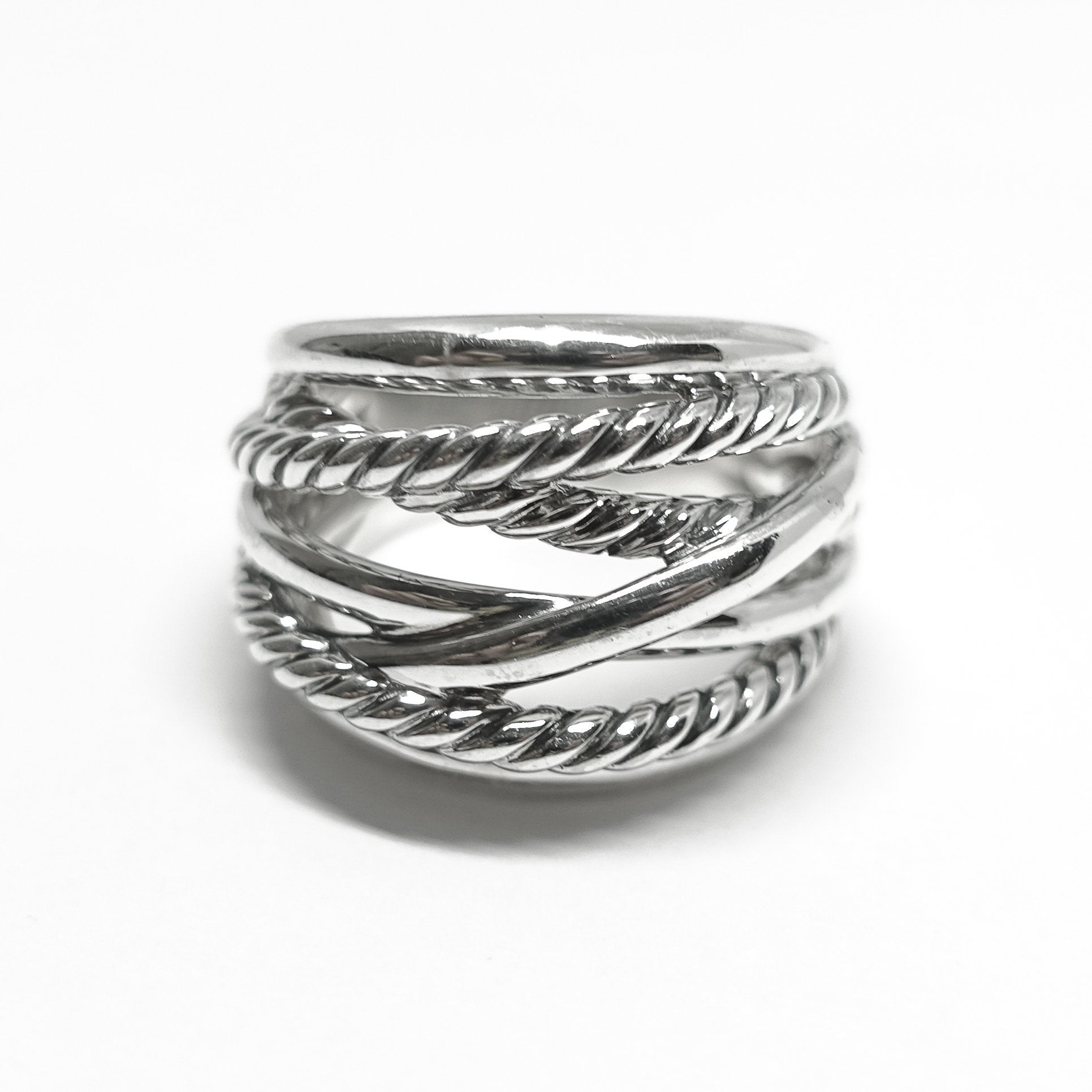 David Yurman Wide Crossover Ring