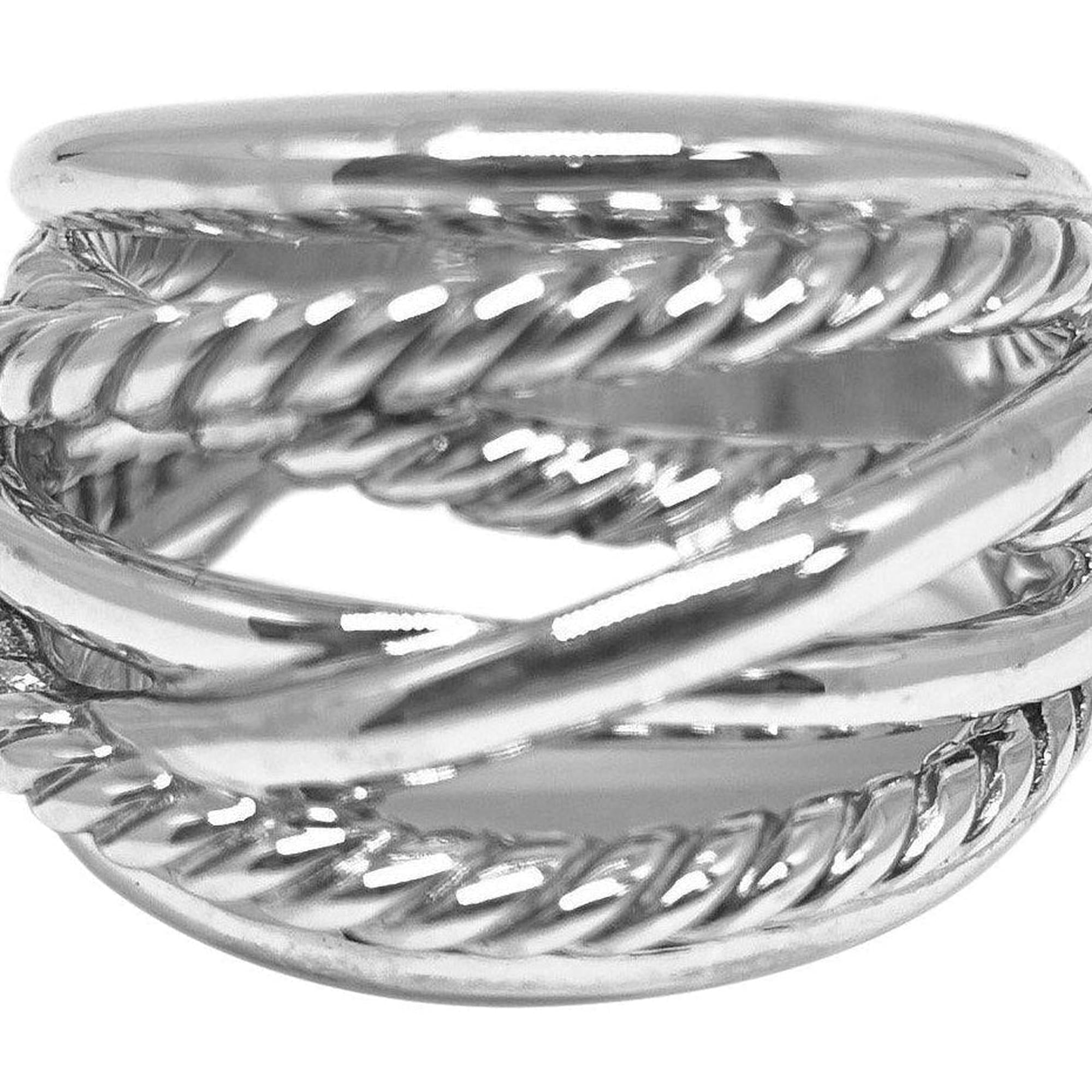 David Yurman Wide Crossover Ring