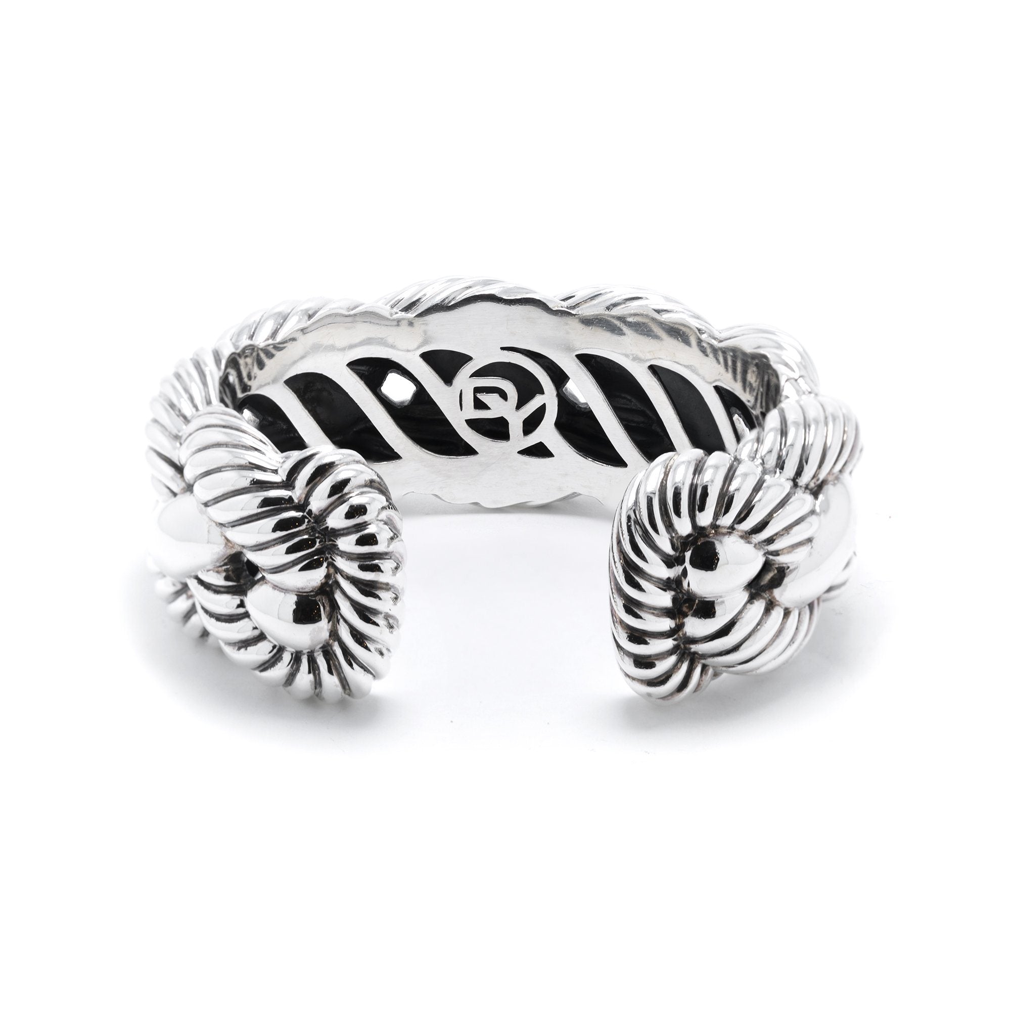 David Yurman Wide Woven Cable Cuff Bracelet