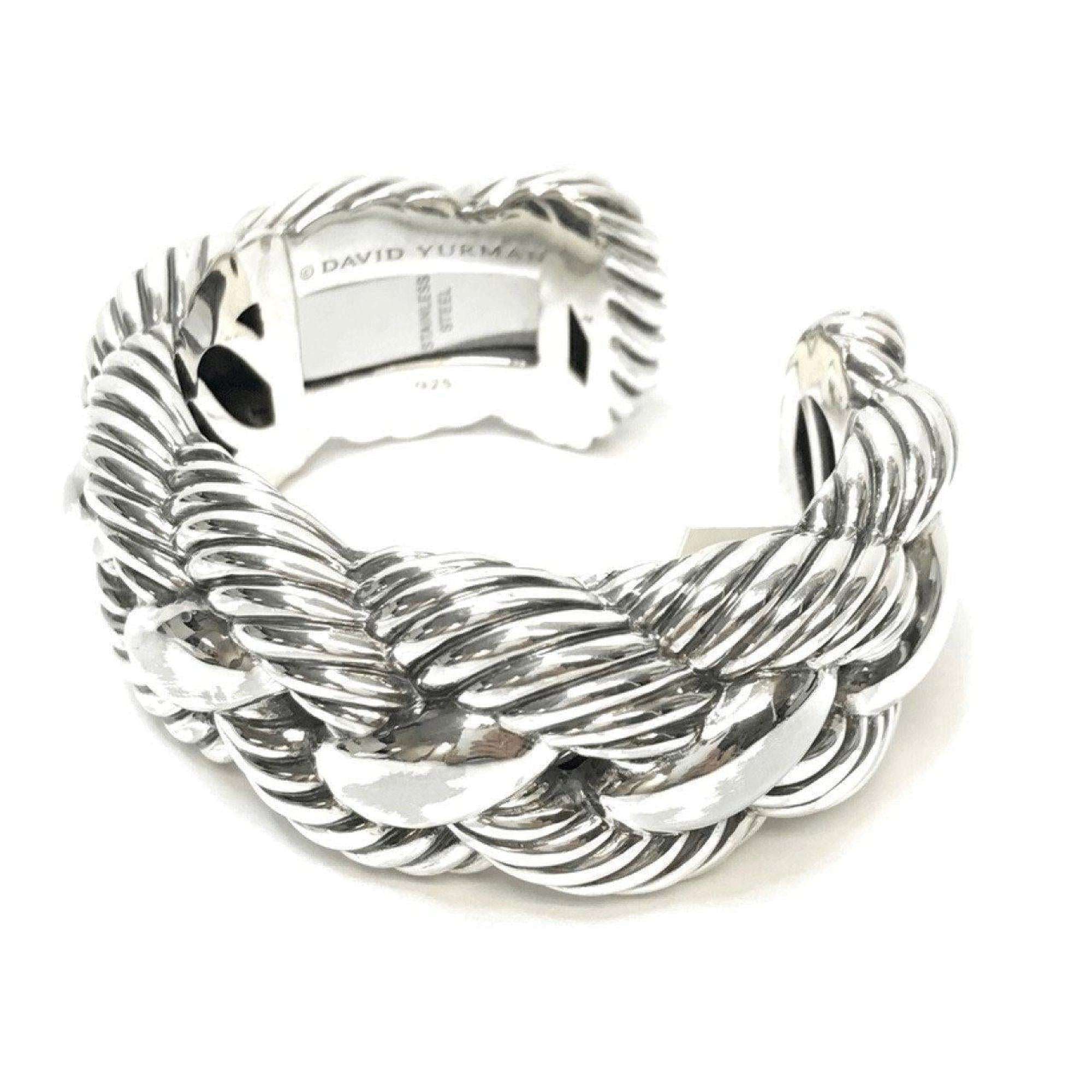 David Yurman Wide Woven Cable Cuff Bracelet