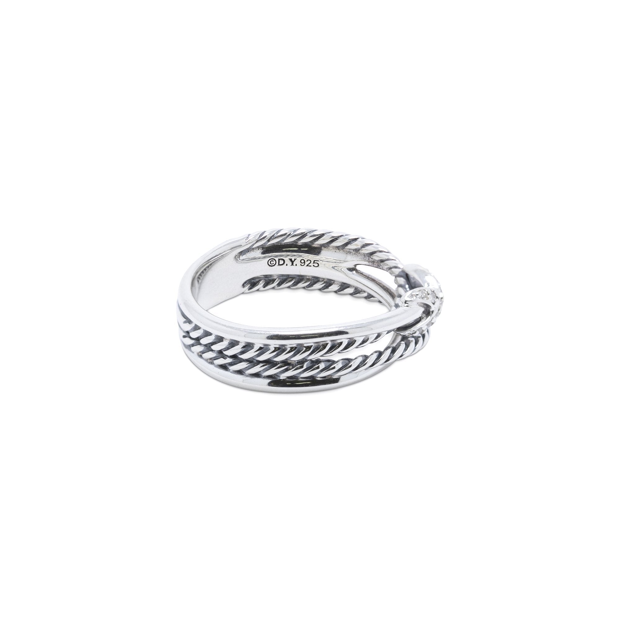 David Yurman X Collection Ring with Diamonds
