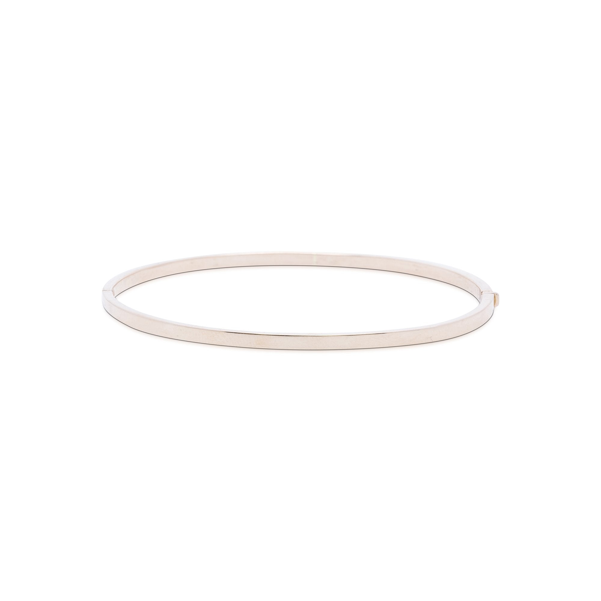 Diamond 18k Rose Gold Bangle Bracelet