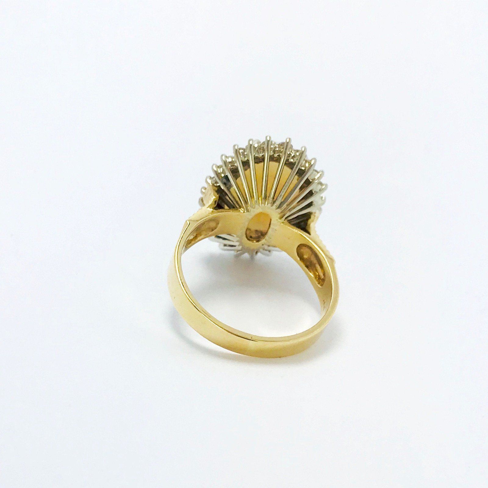 Diamond And Opal Ring
