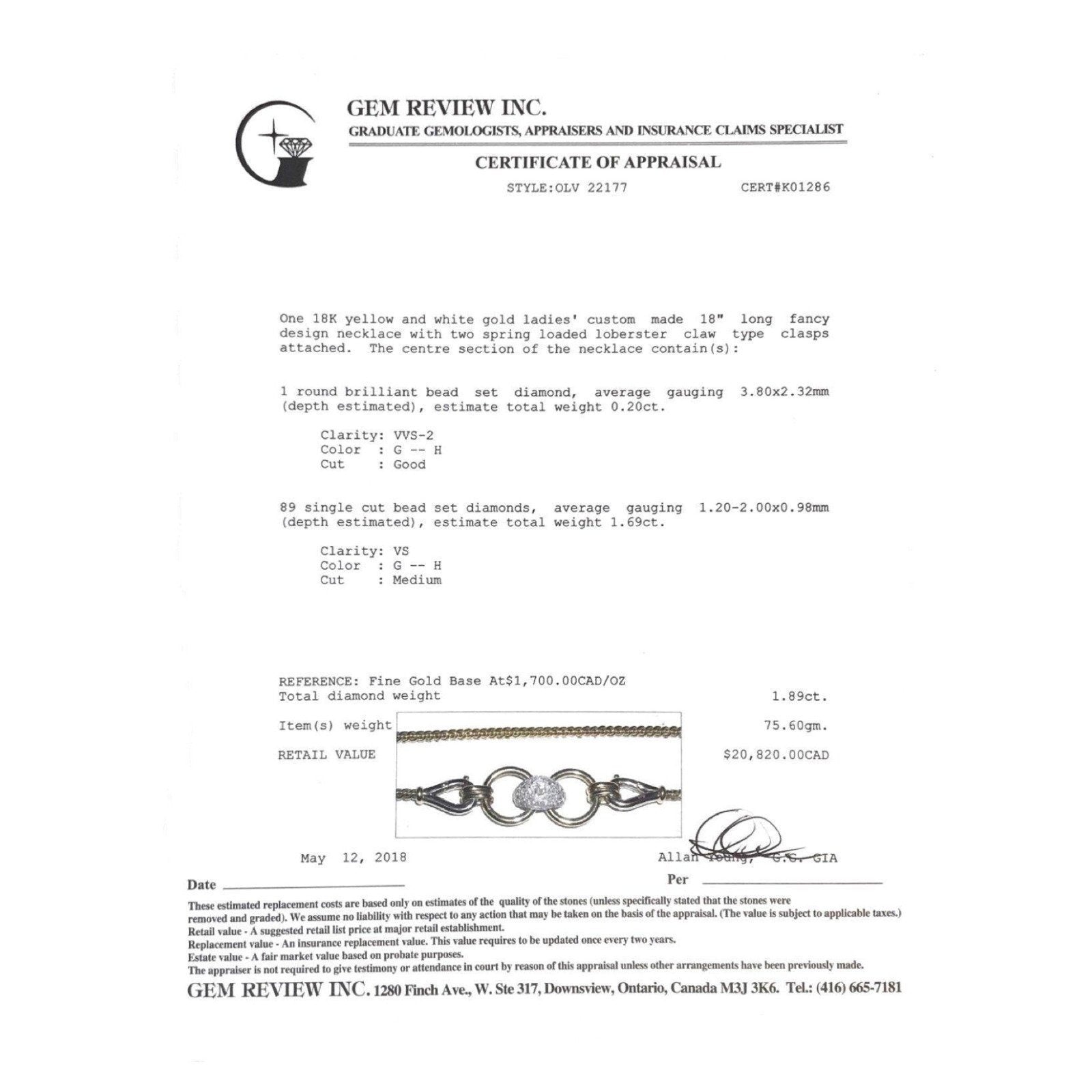 Diamond Clasp Necklace