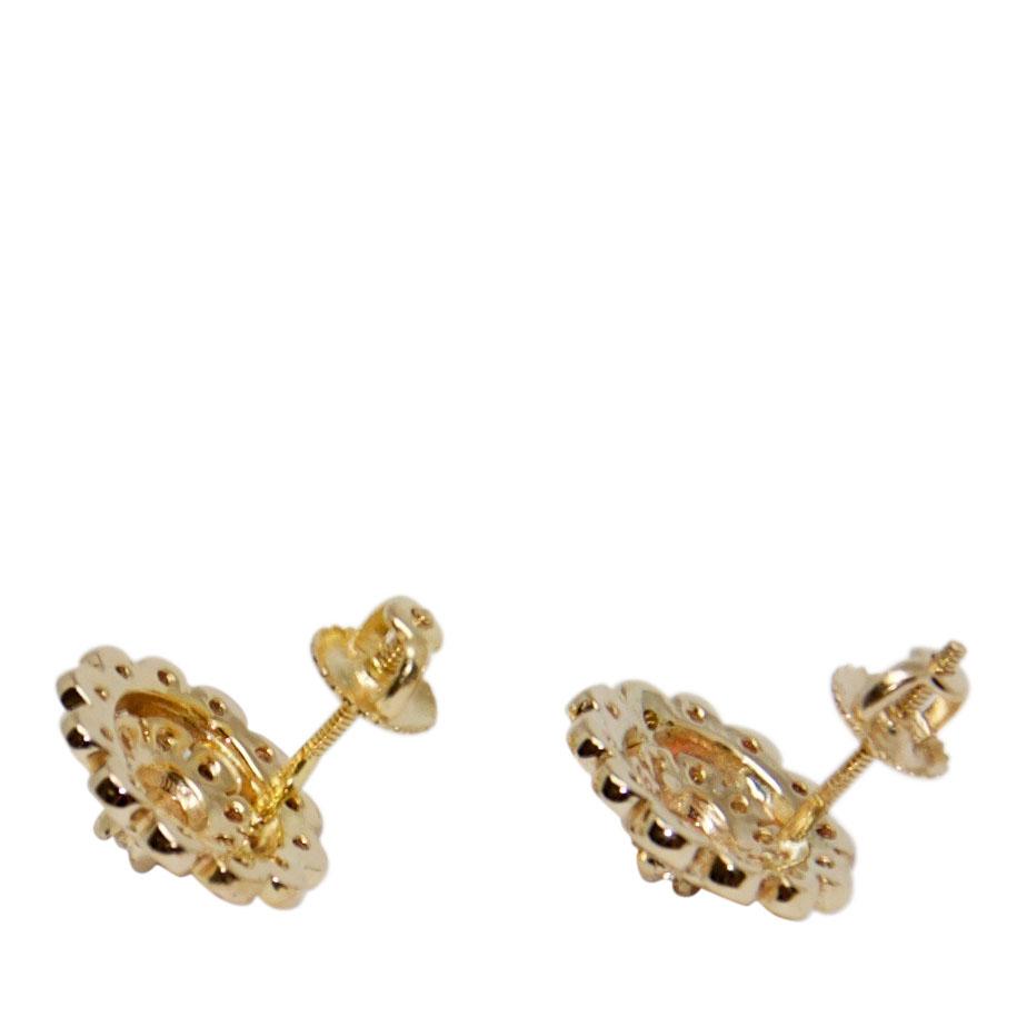 Diamond Cluster Flower Earrings