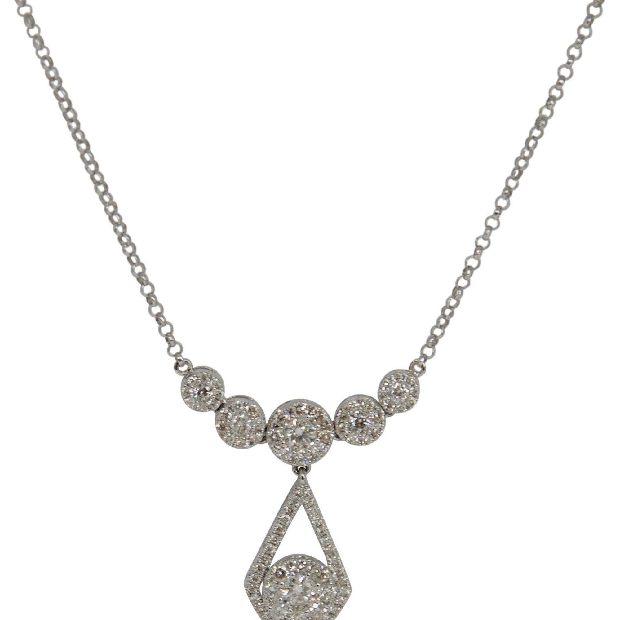 Diamond Cluster Necklace