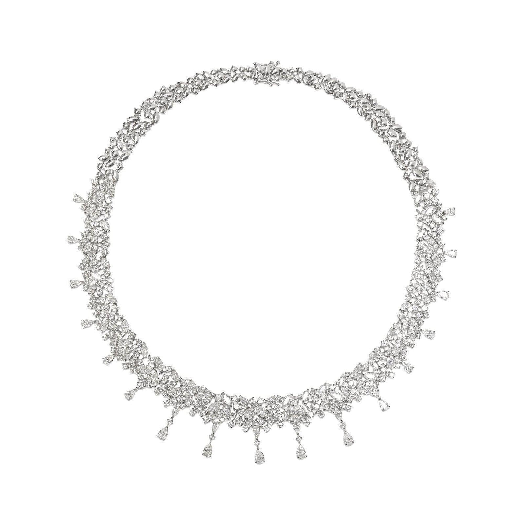 Diamond Cluster Necklace