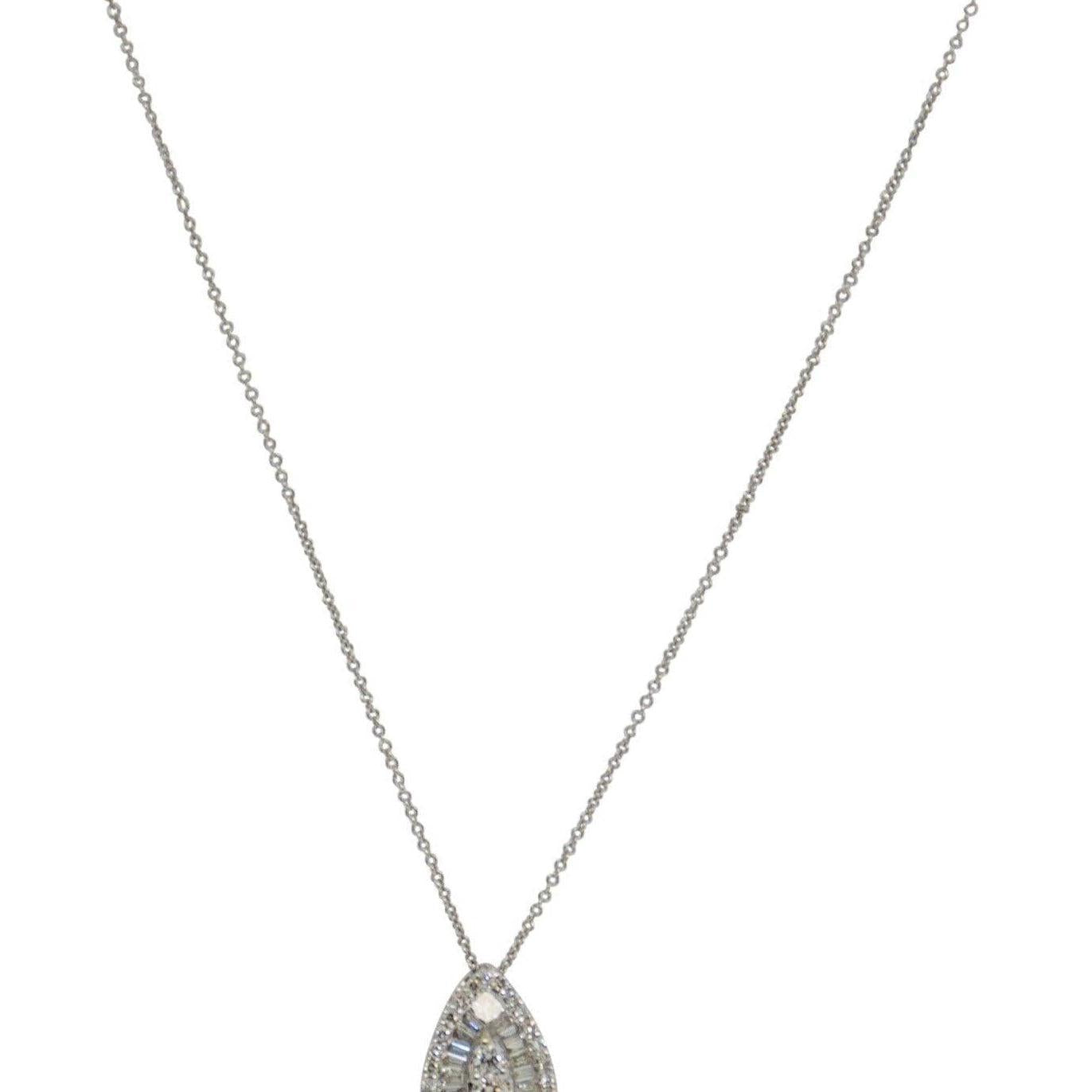 Diamond Cluster Pendant Necklace