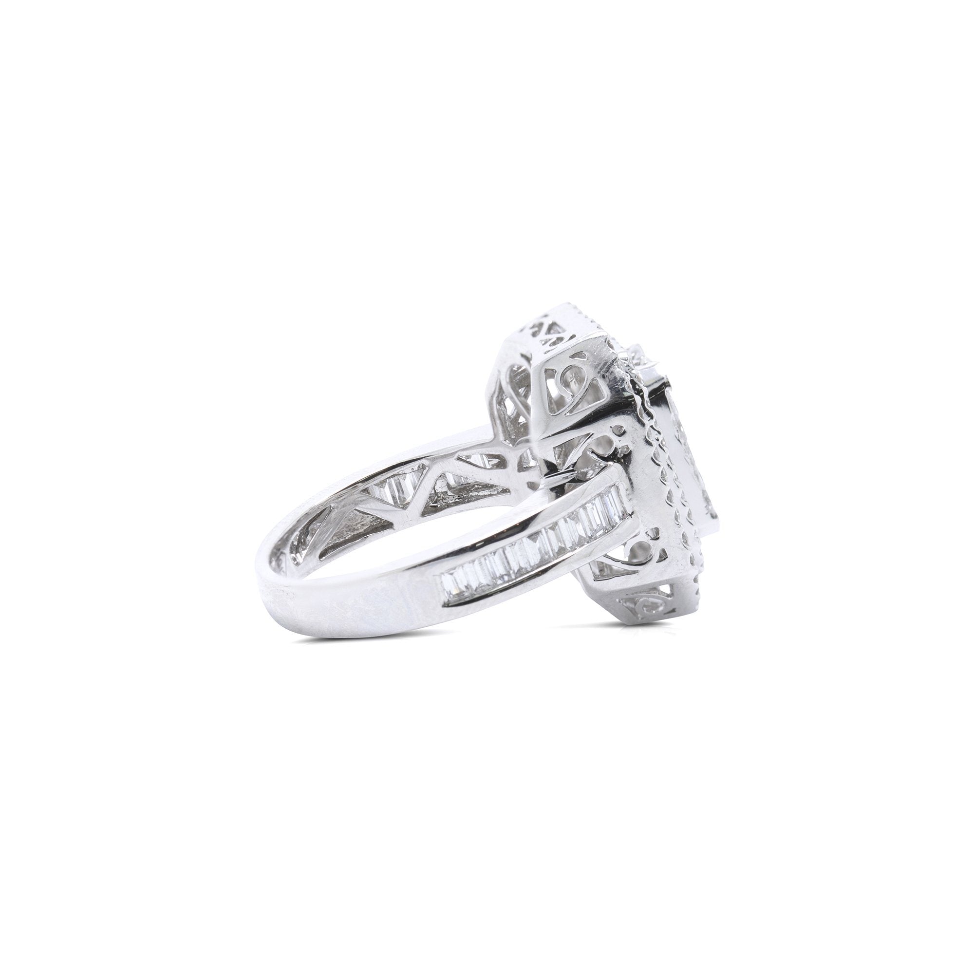 Diamond Cluster Ring