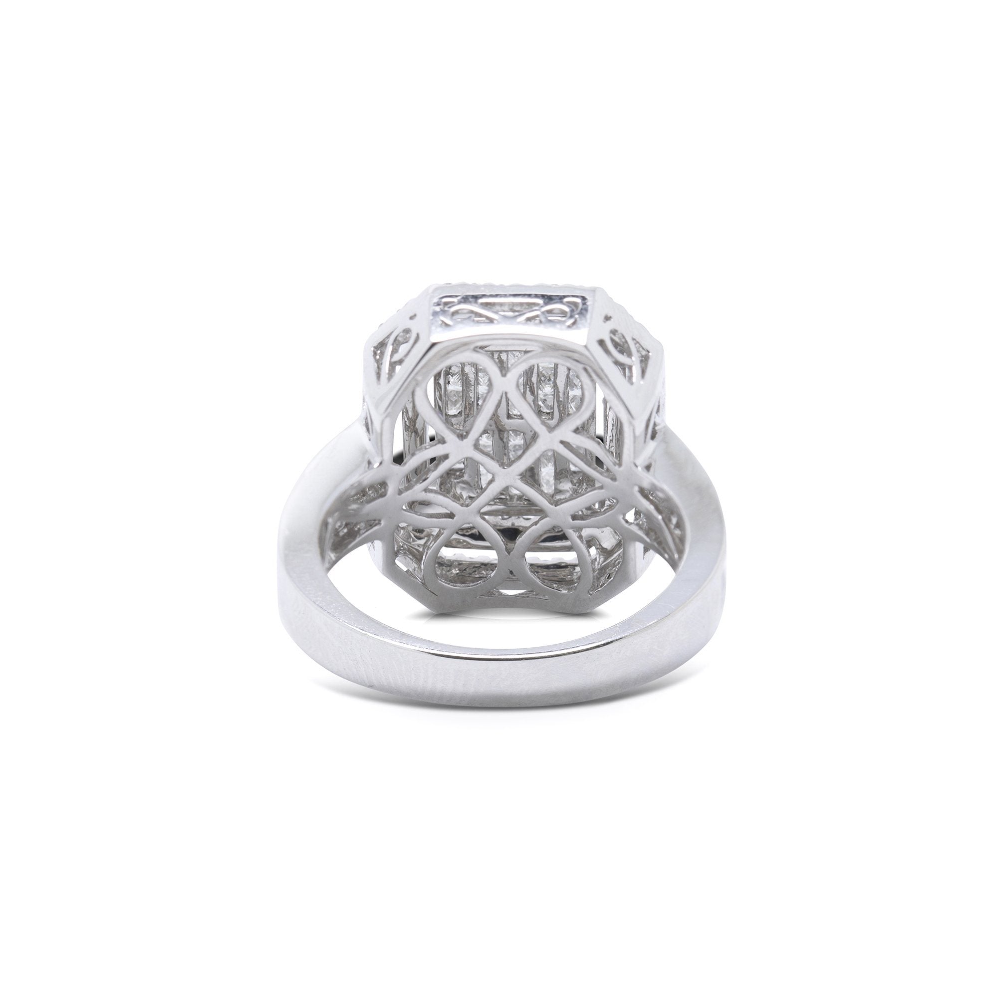 Diamond Cluster Ring
