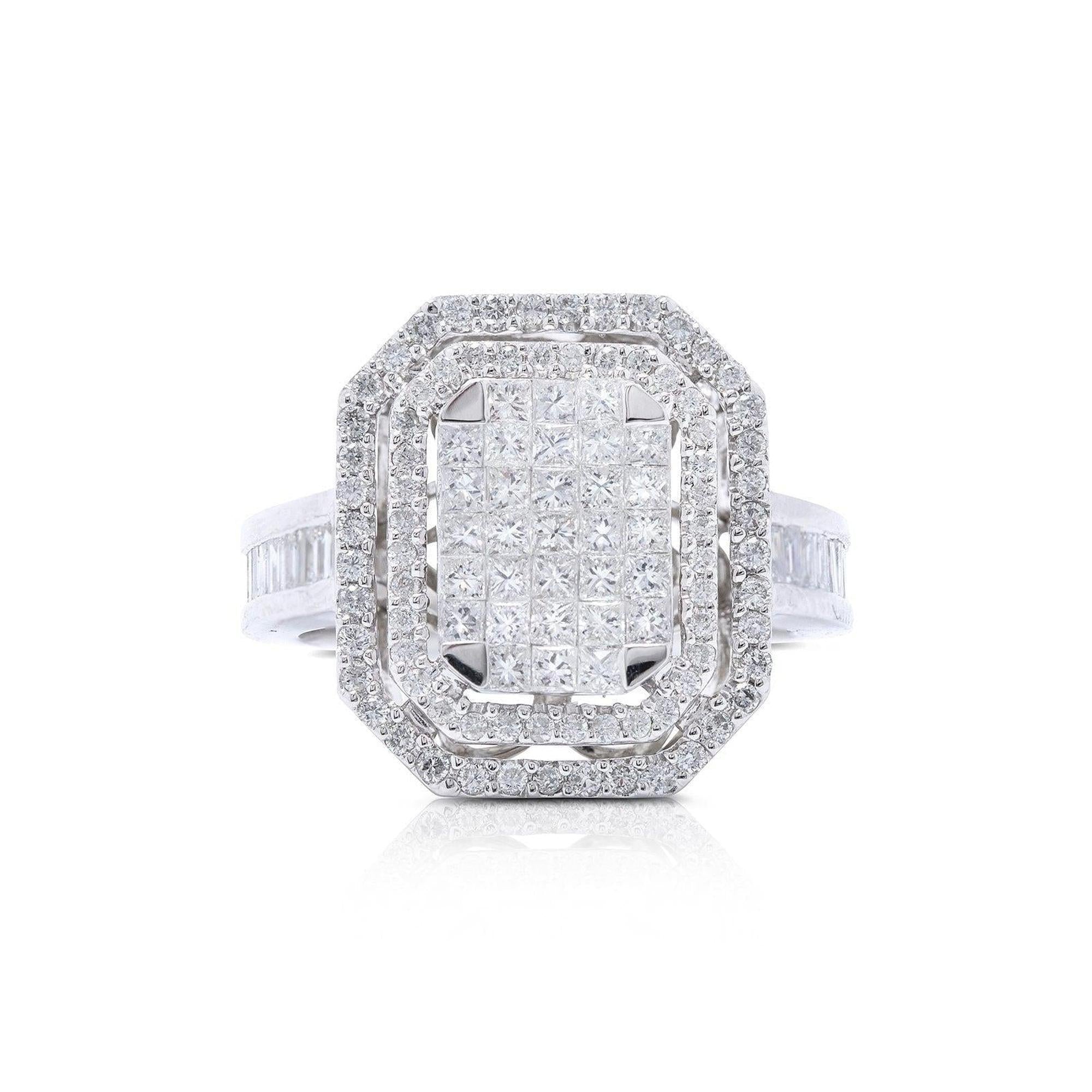 Diamond Cluster Ring