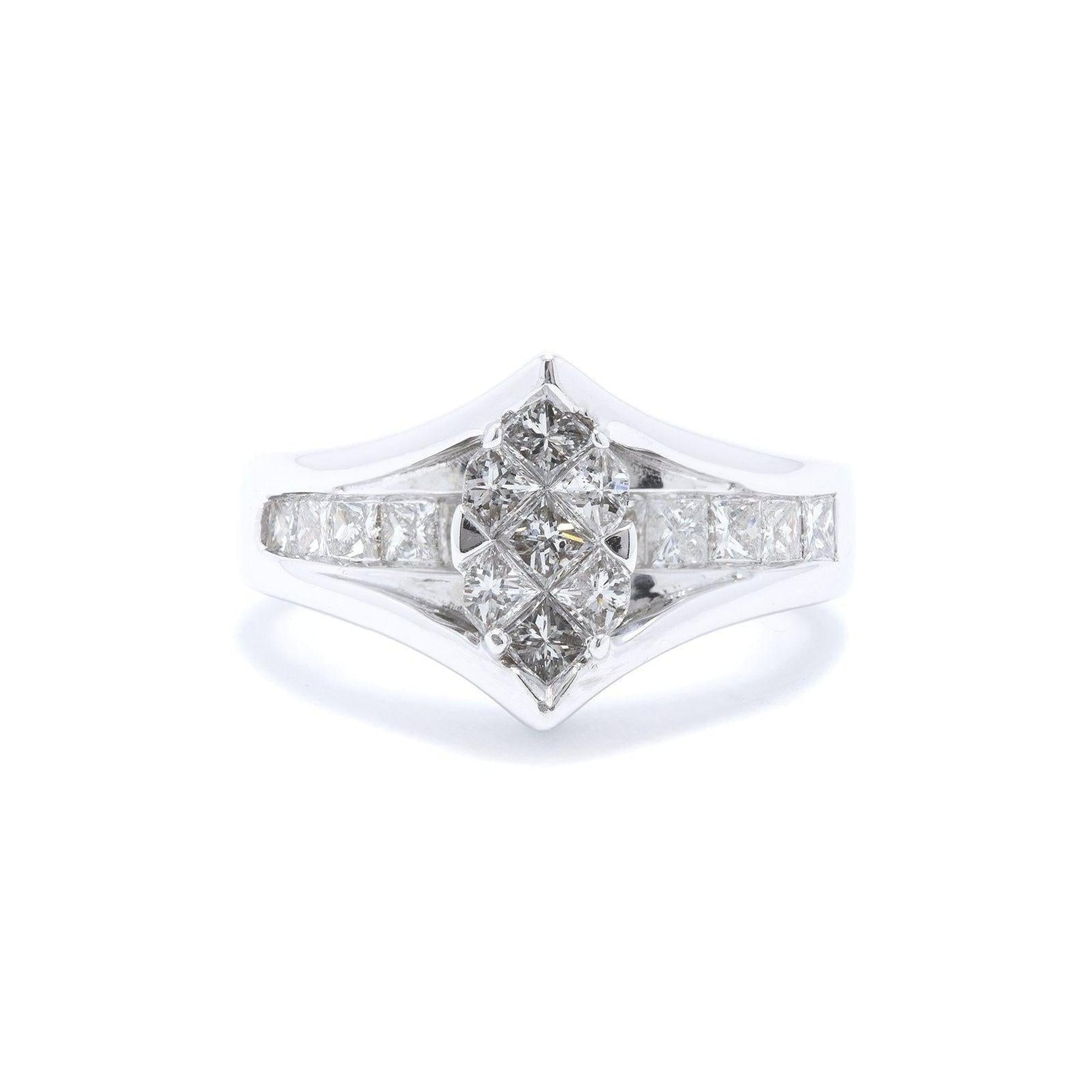 Diamond Cluster Ring
