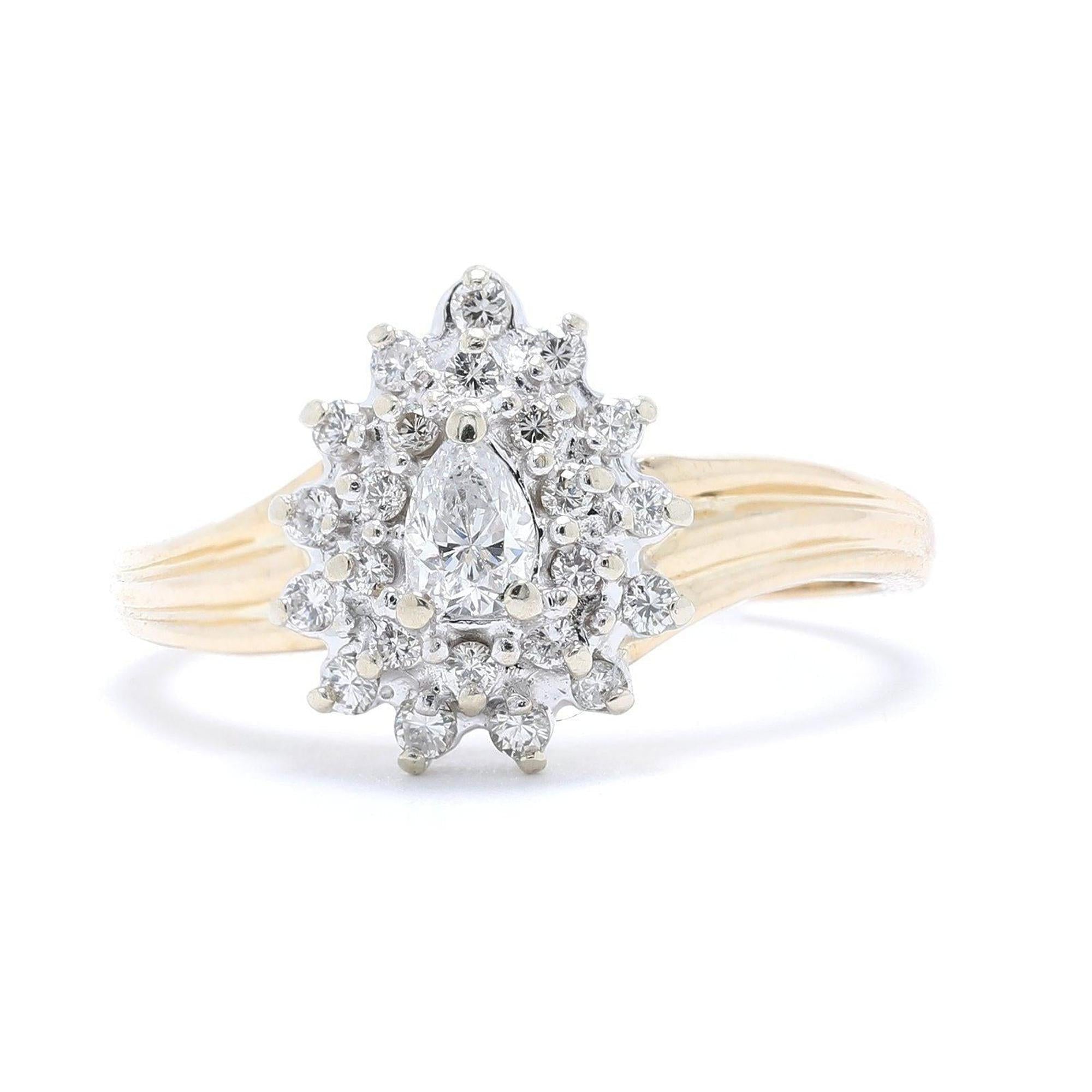 Diamond Cluster Ring