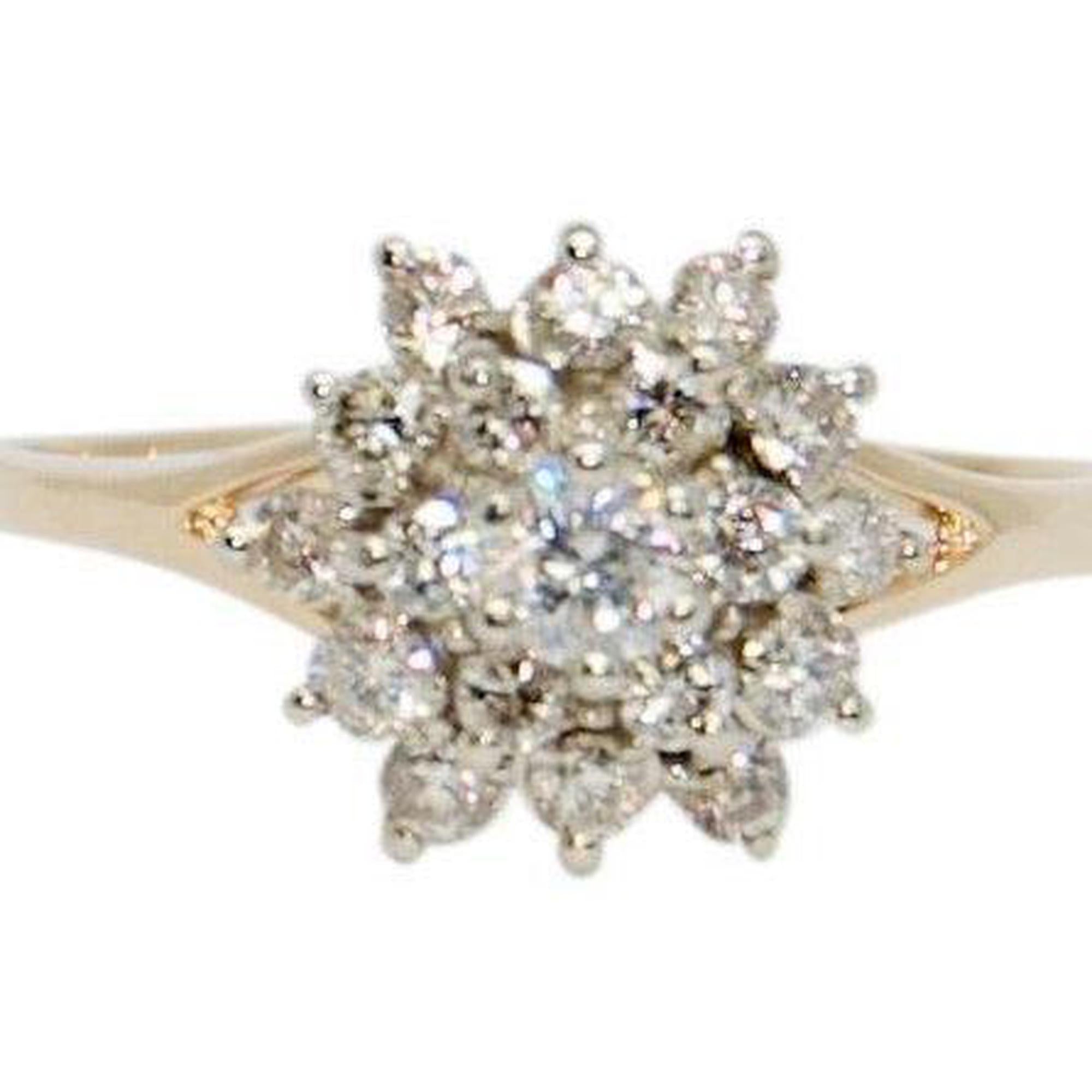 Diamond Cluster Ring