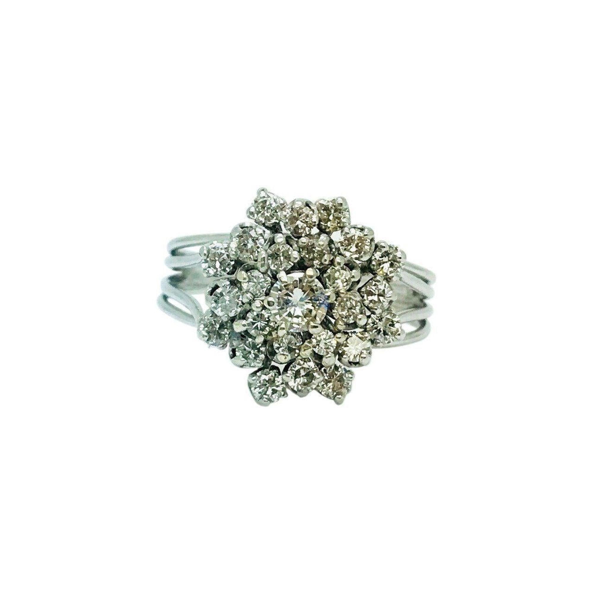 Diamond Cluster Ring