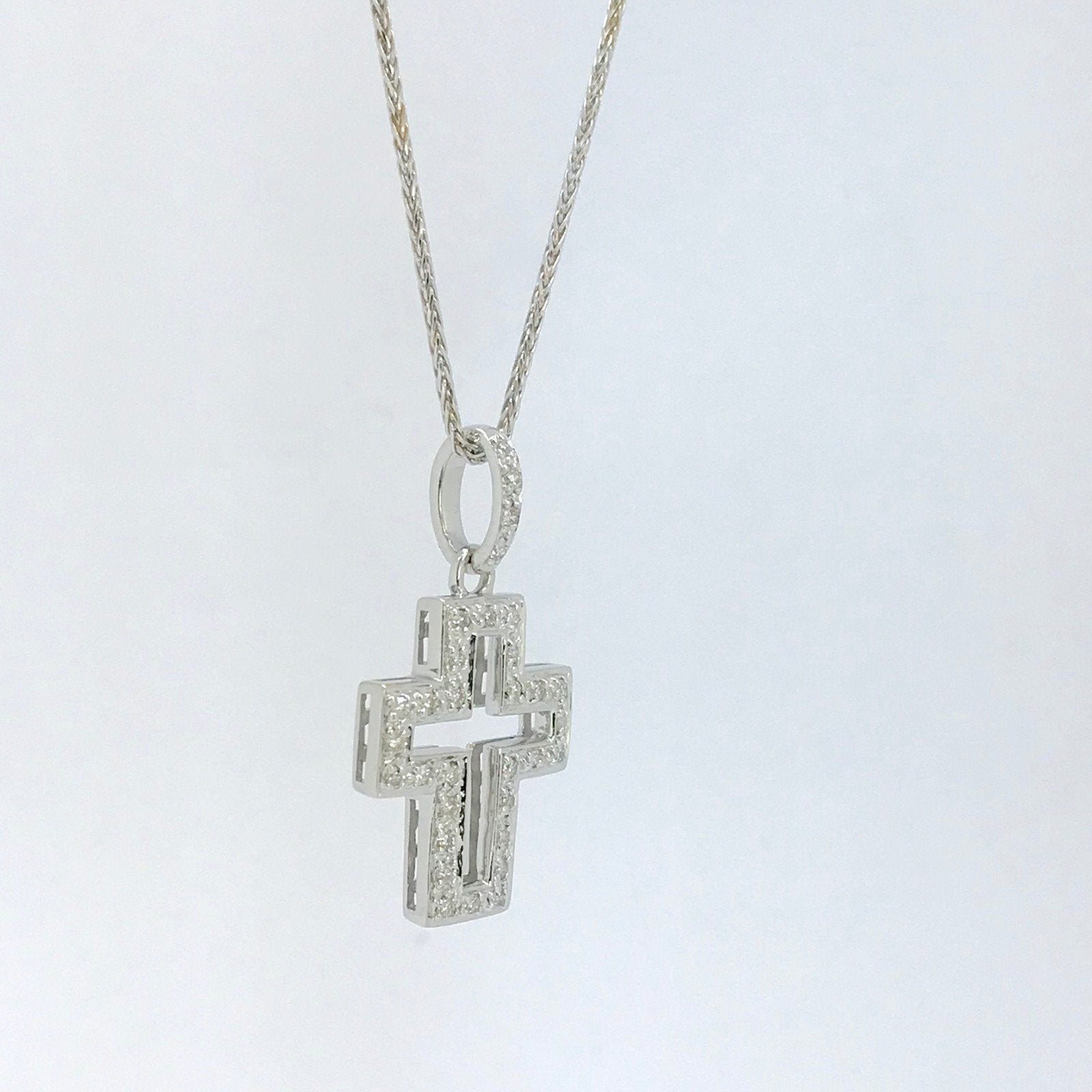 Diamond Cross Pendant Necklace