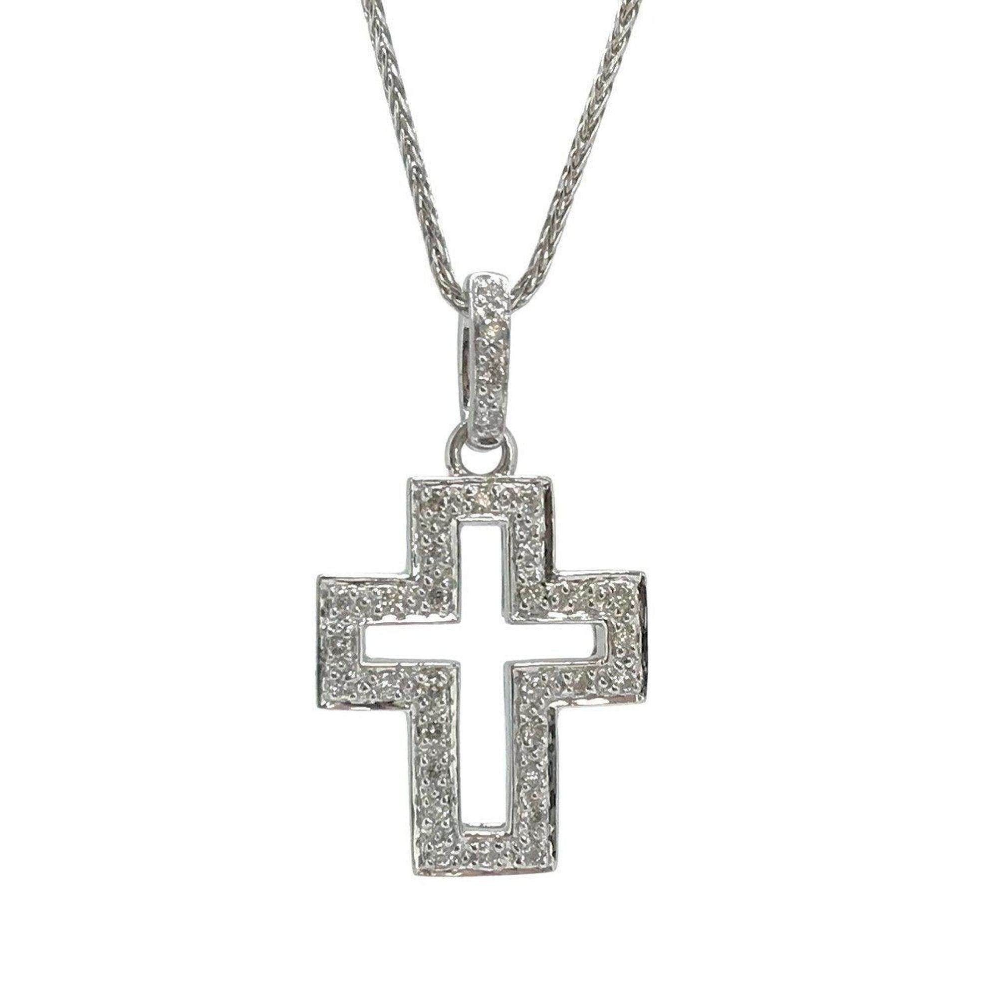 Diamond Cross Pendant Necklace