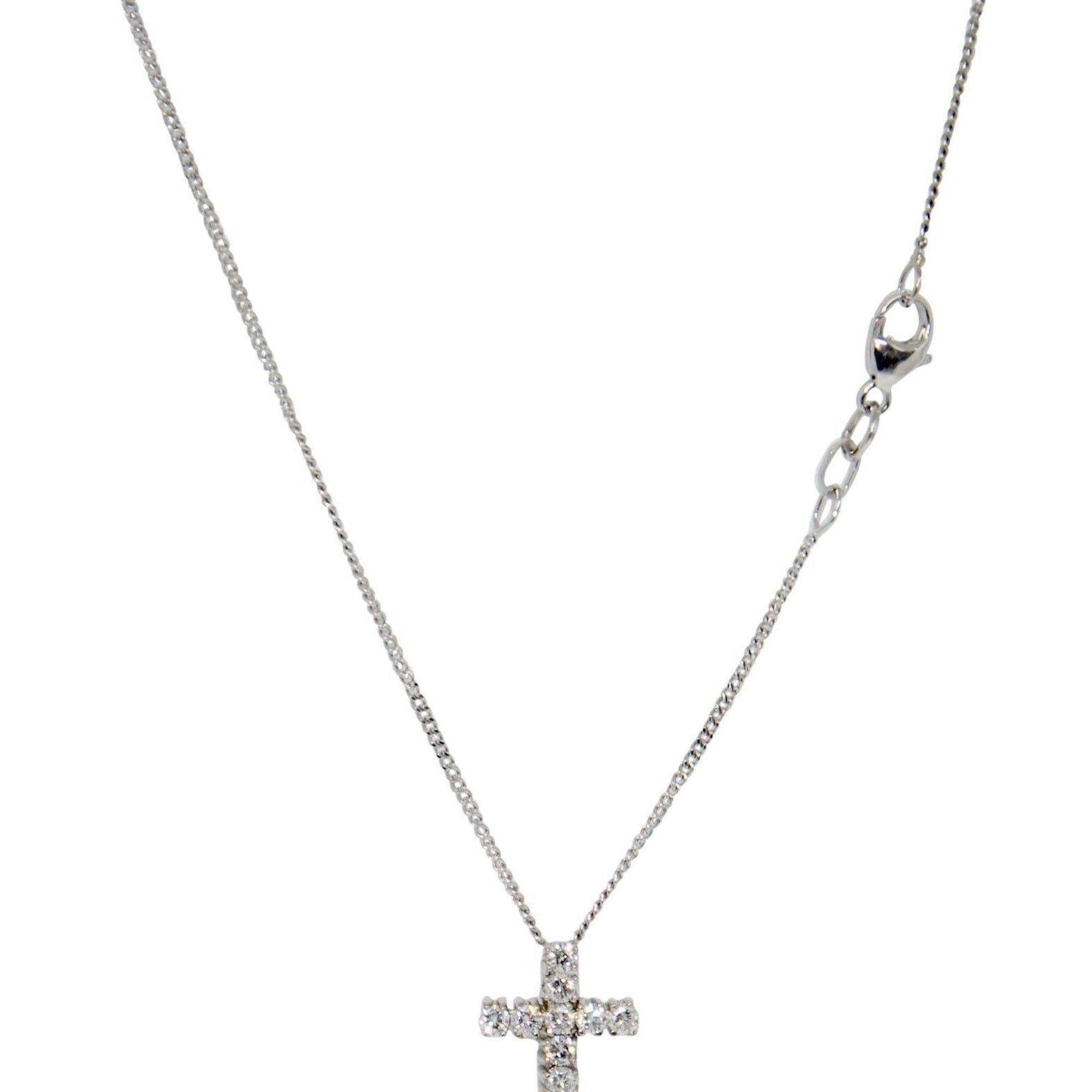 Diamond Cross Pendant Necklace