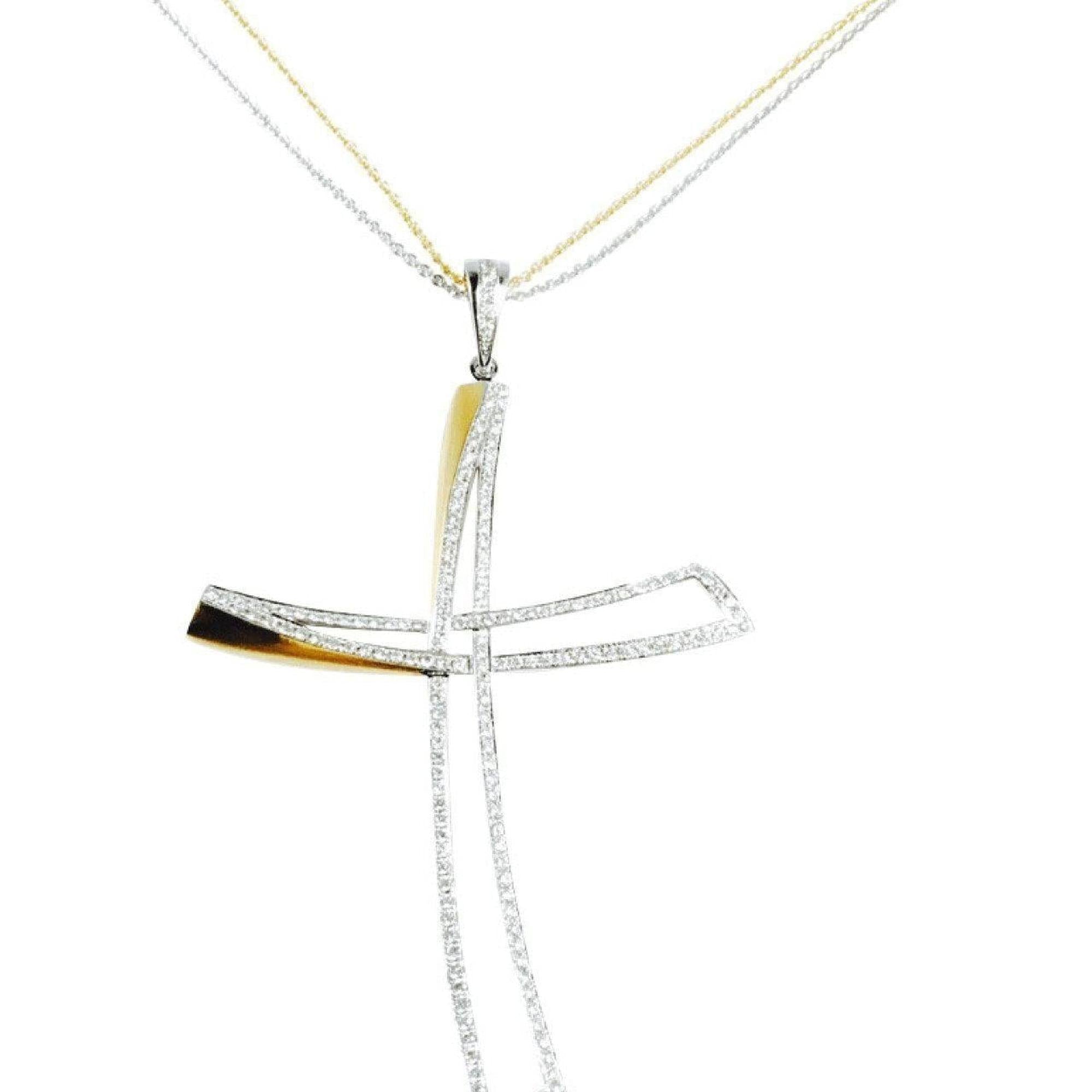 Diamond Cross Pendant Necklace