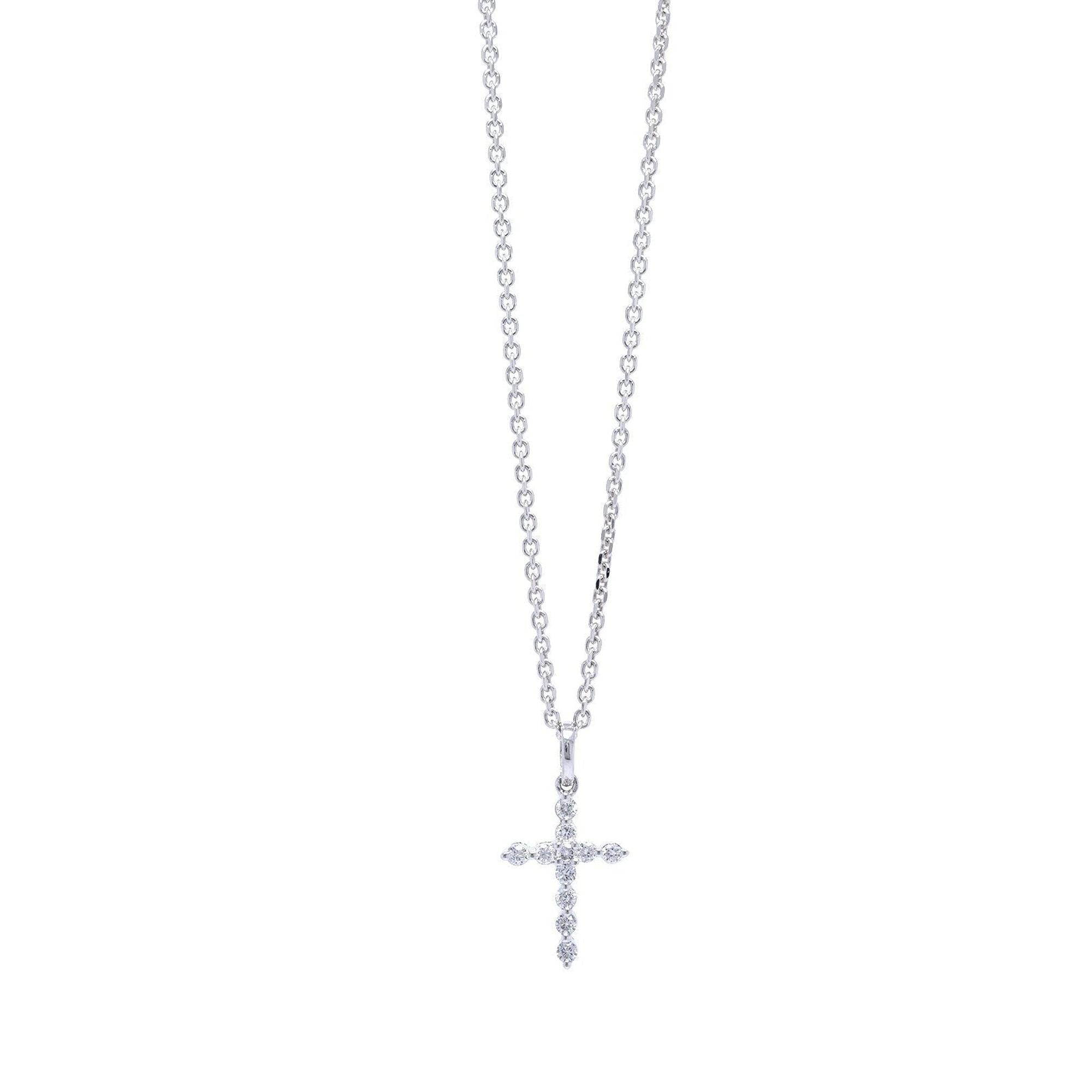 Diamond Cross Pendant Necklace