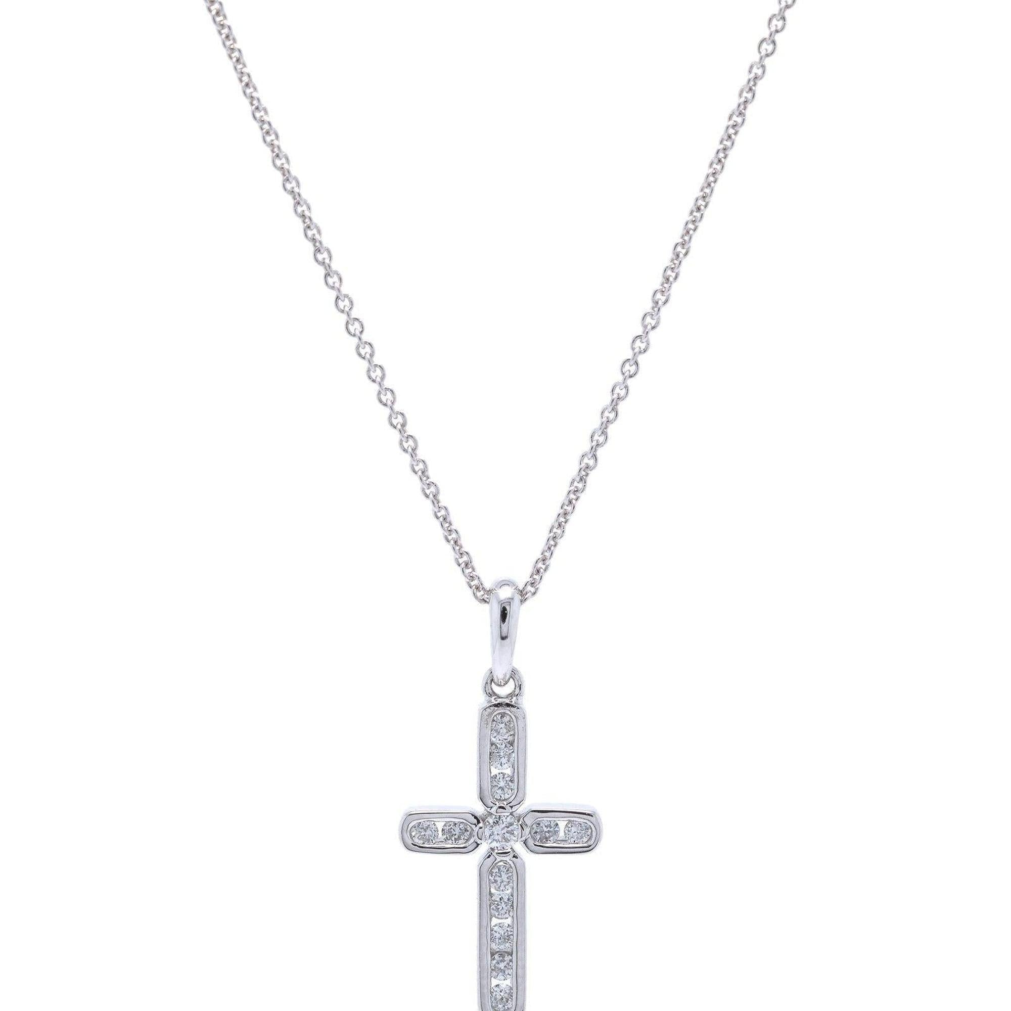 Diamond Cross Pendant Necklace