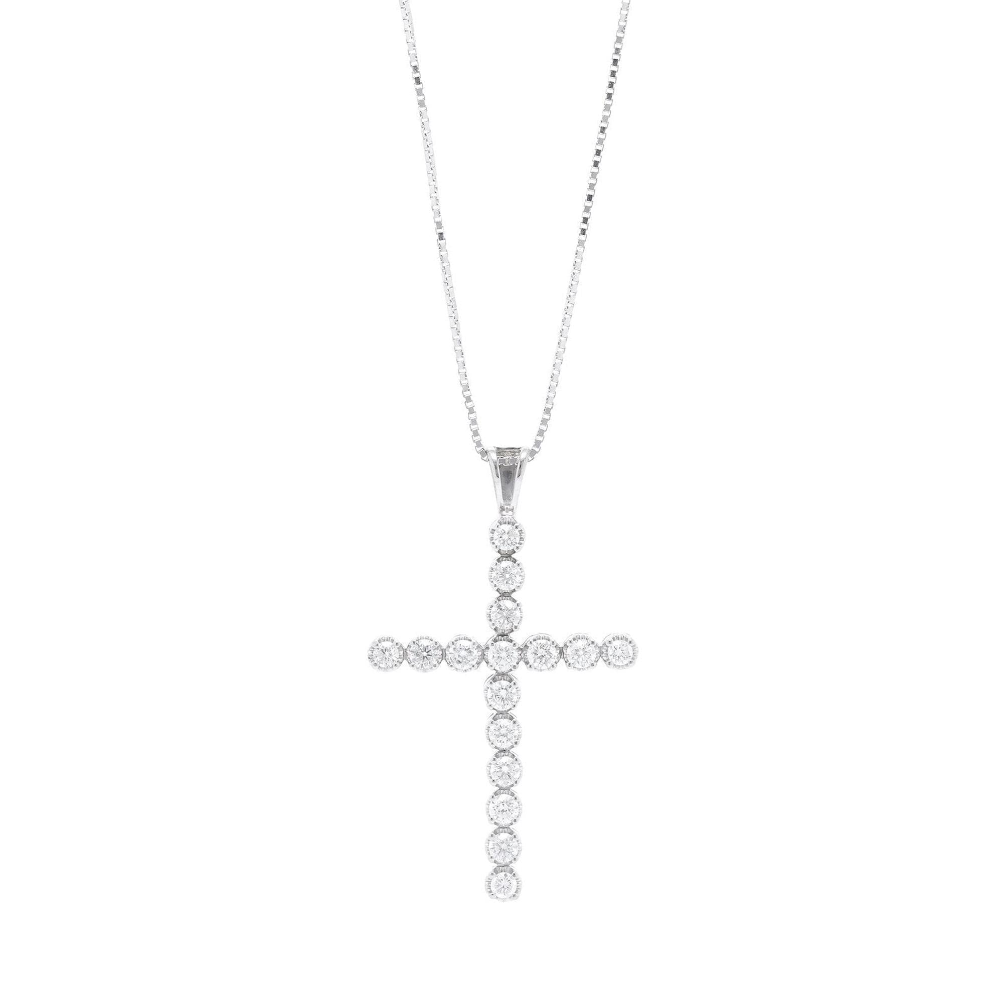 Diamond Cross Pendant Necklace
