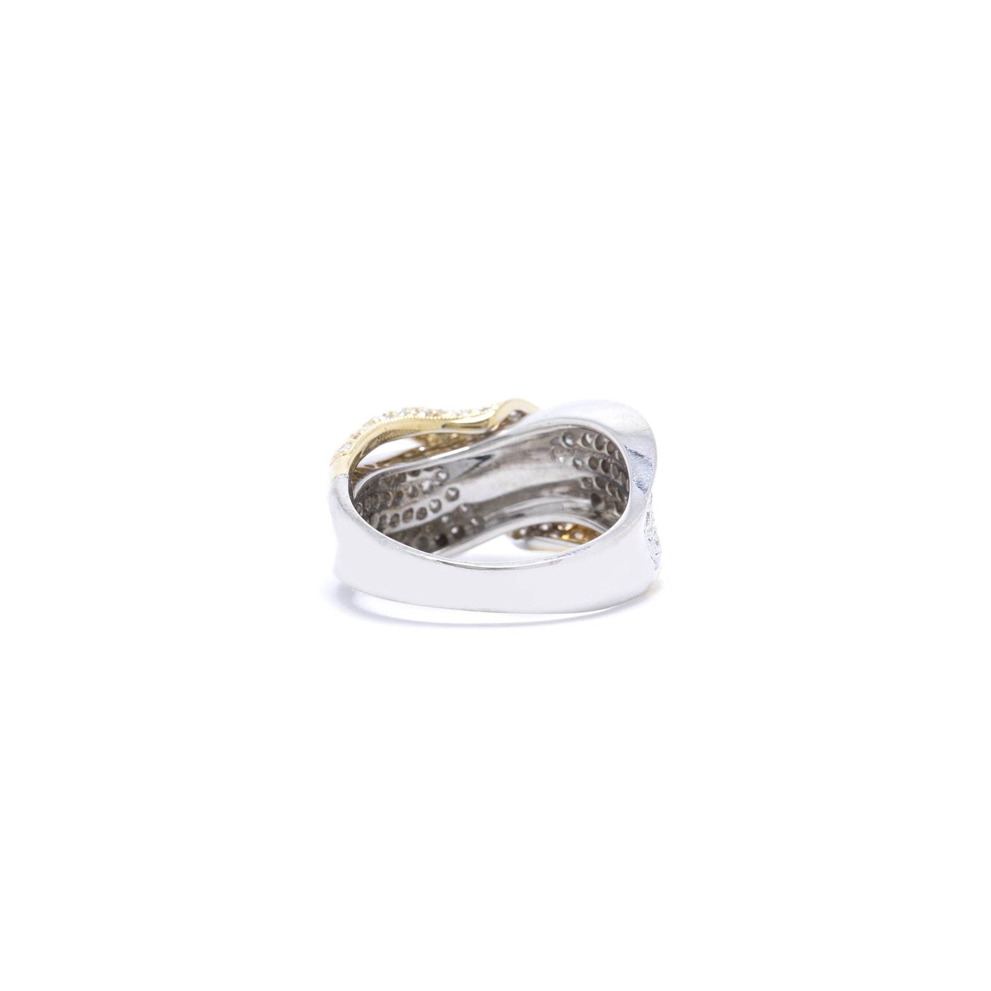 Diamond Crossover Ring