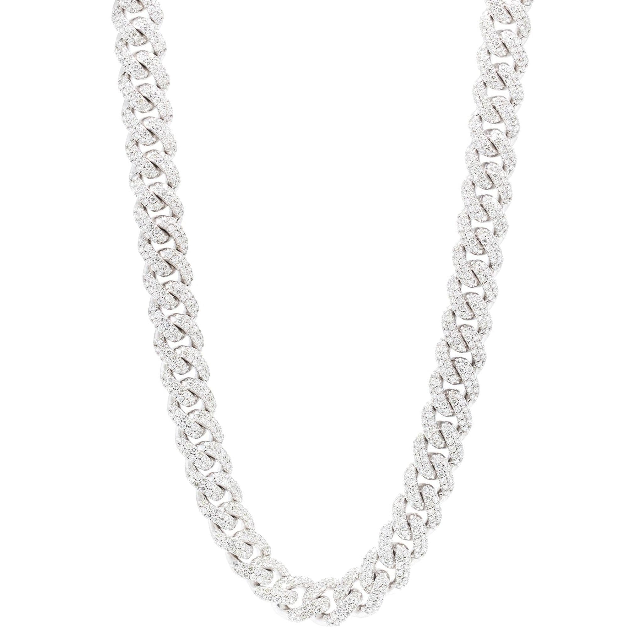 Diamond Curb Link Necklace