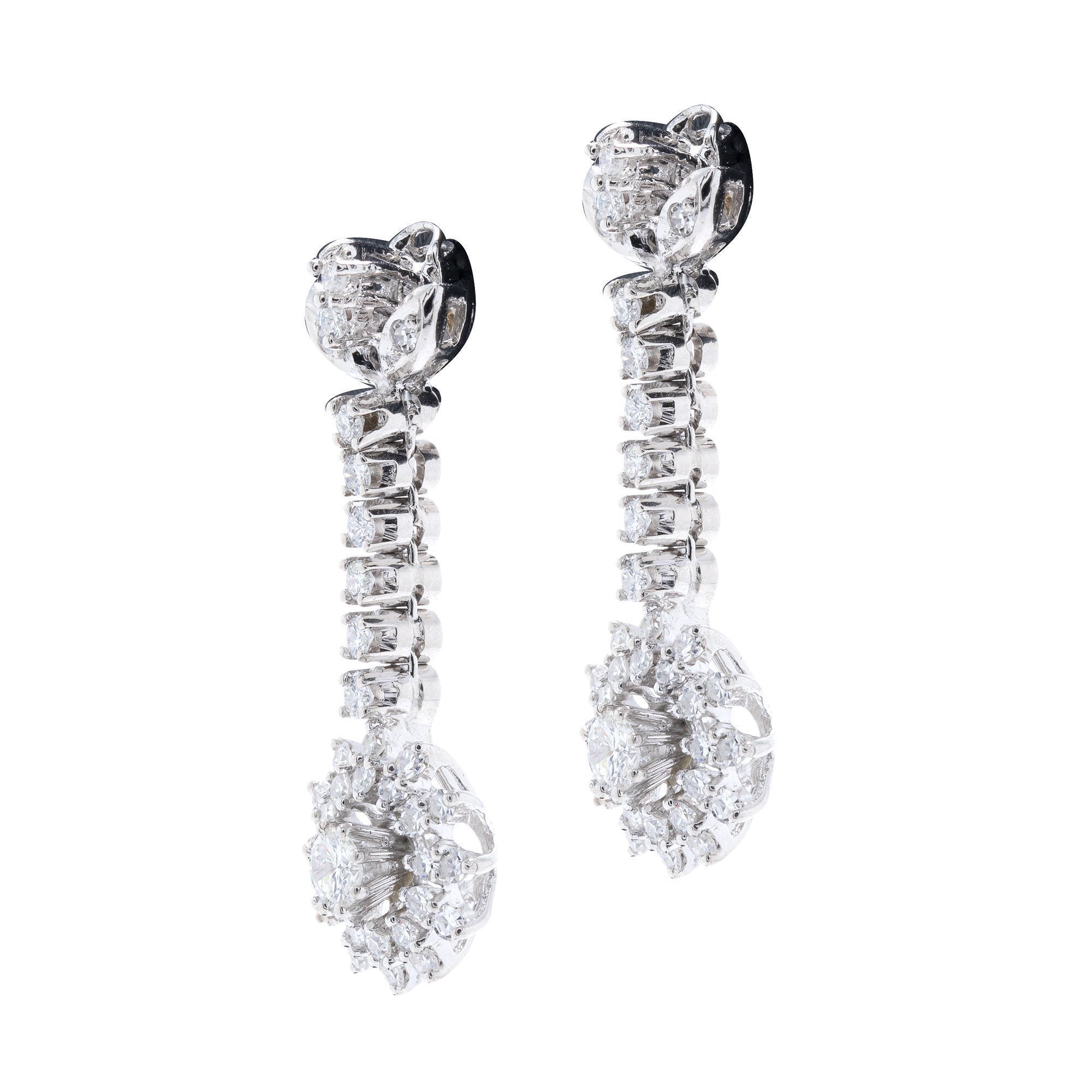 Diamond Drop Earrings