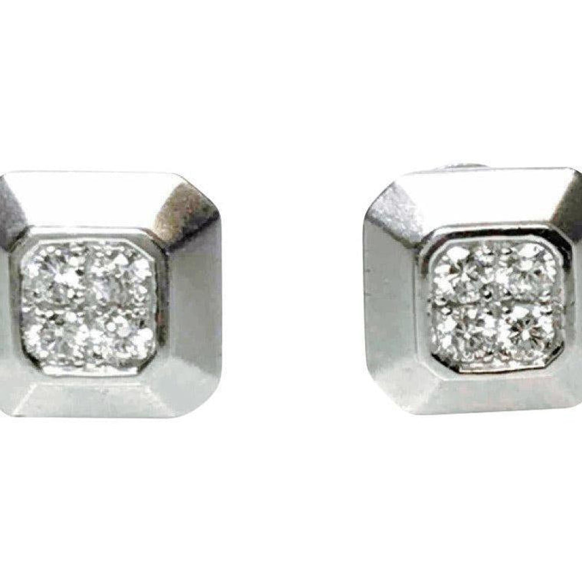 Diamond Earrings in 18kt white Gold