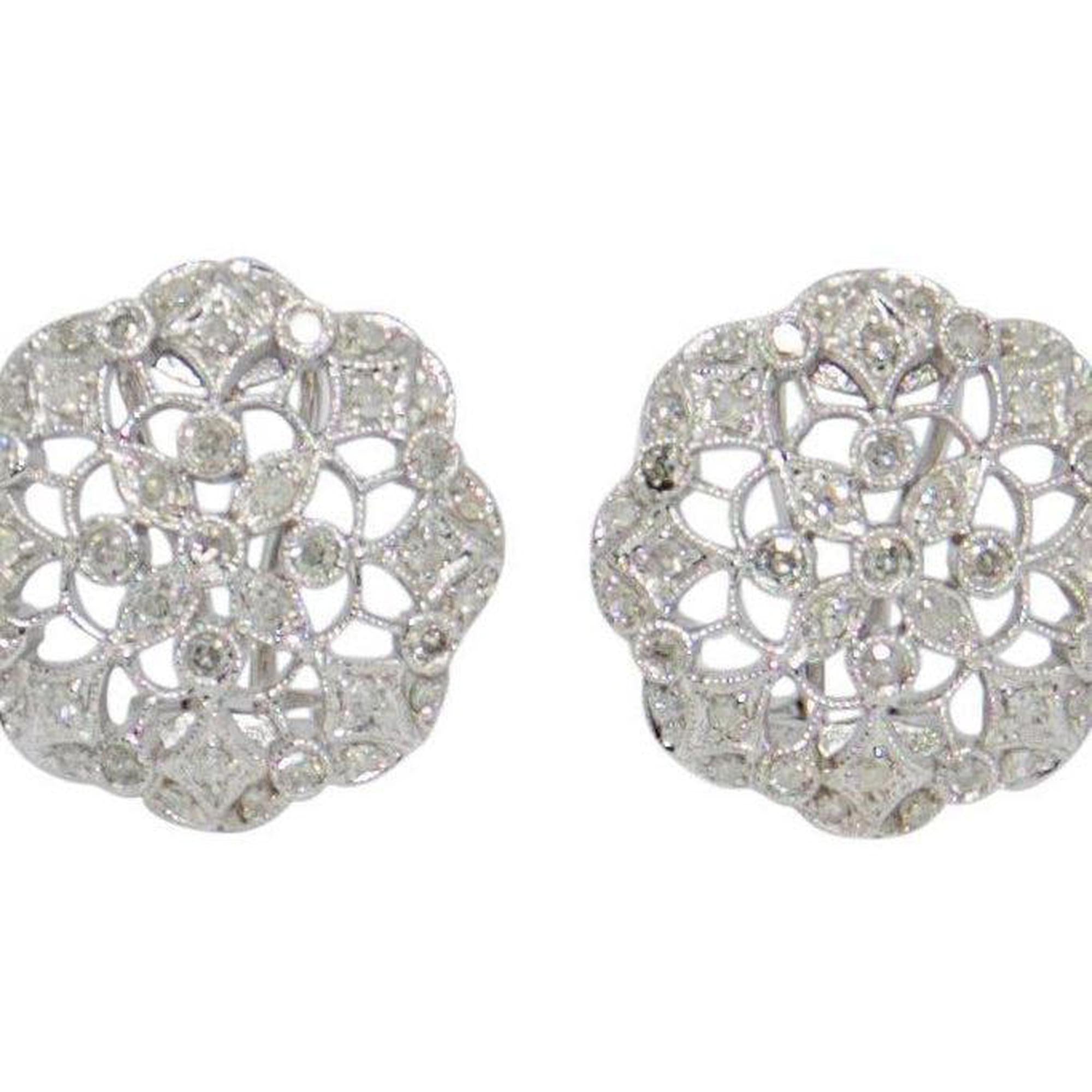 Diamond Filigree Earrings