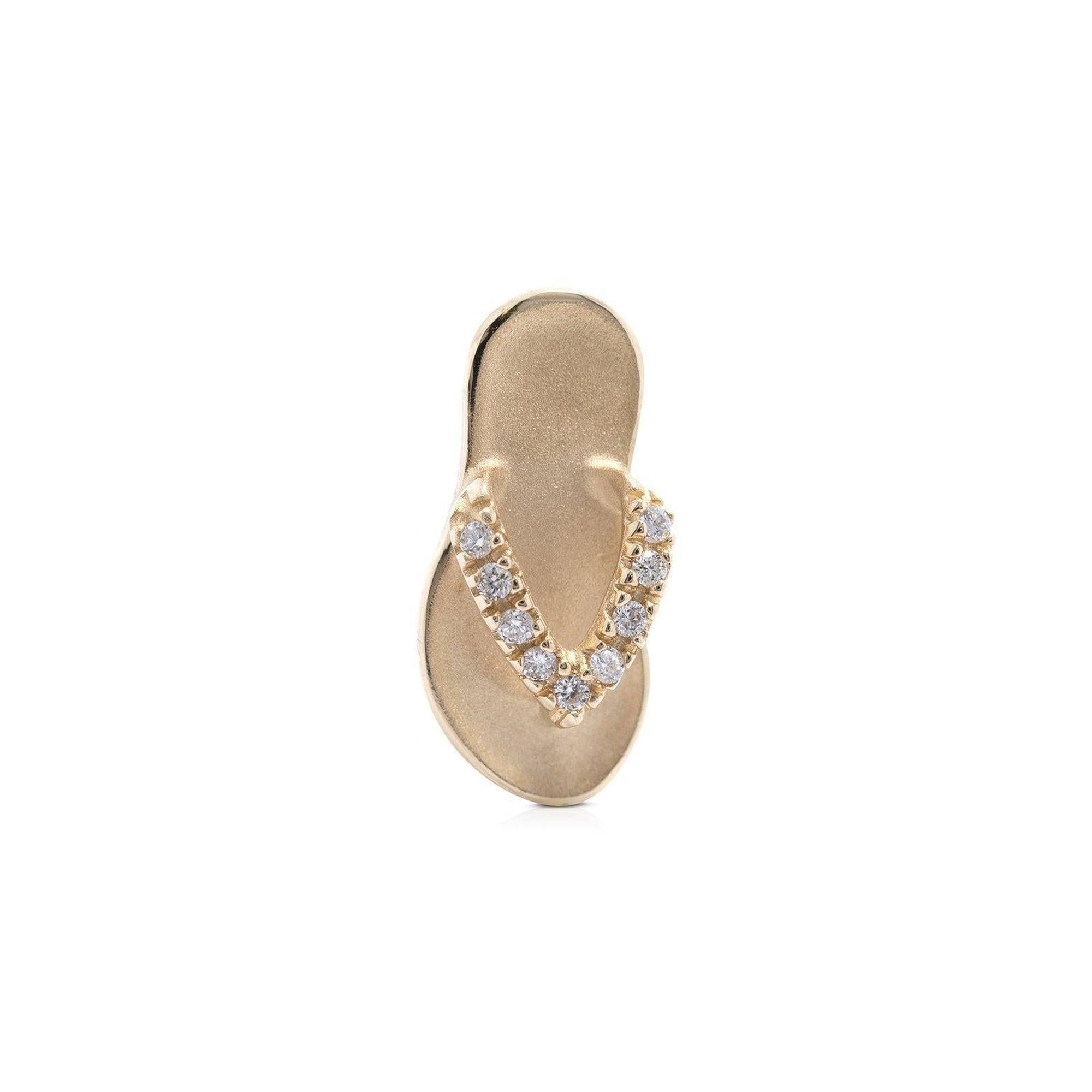 Diamond Flip Flop Charm
