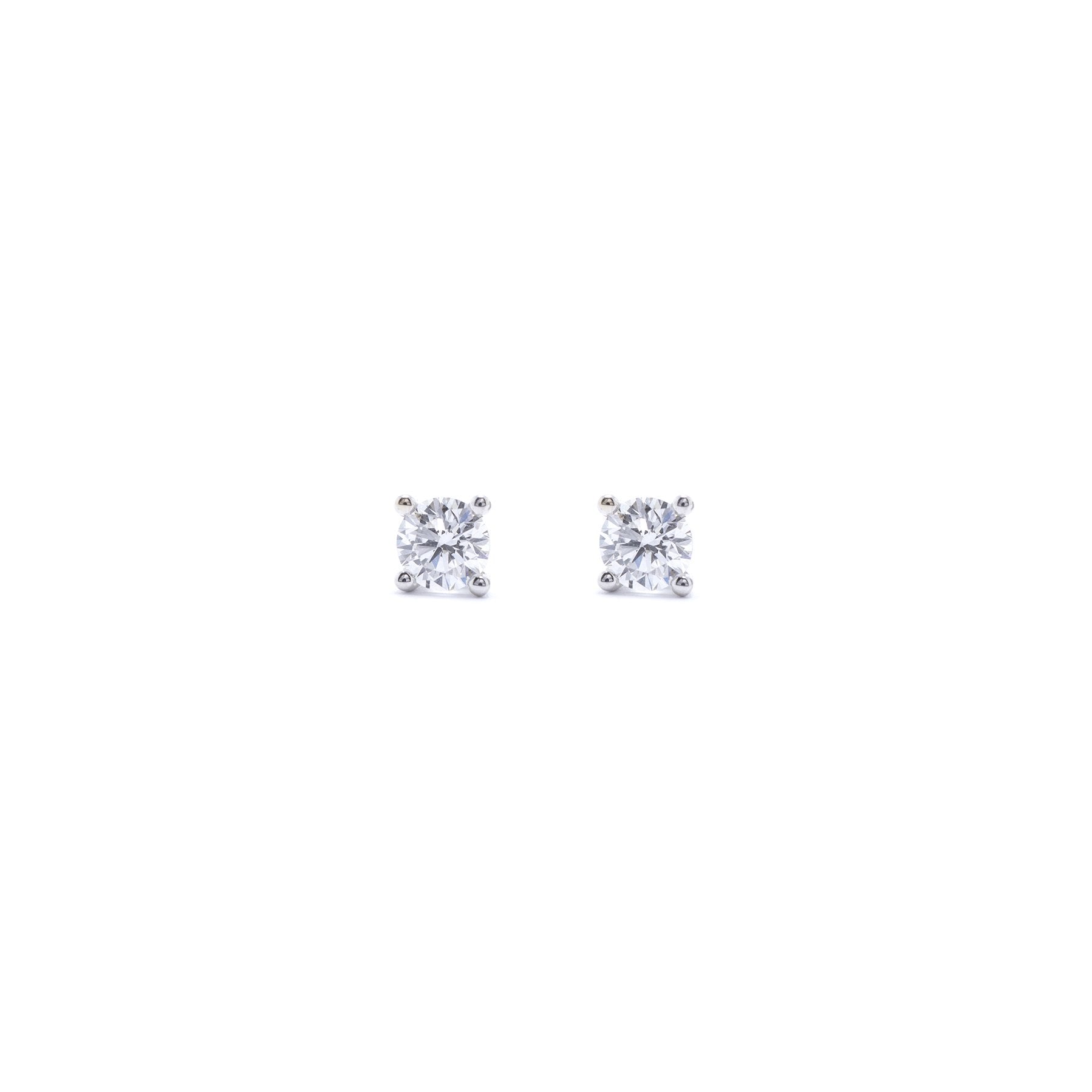Diamond Halo Stud Earrings