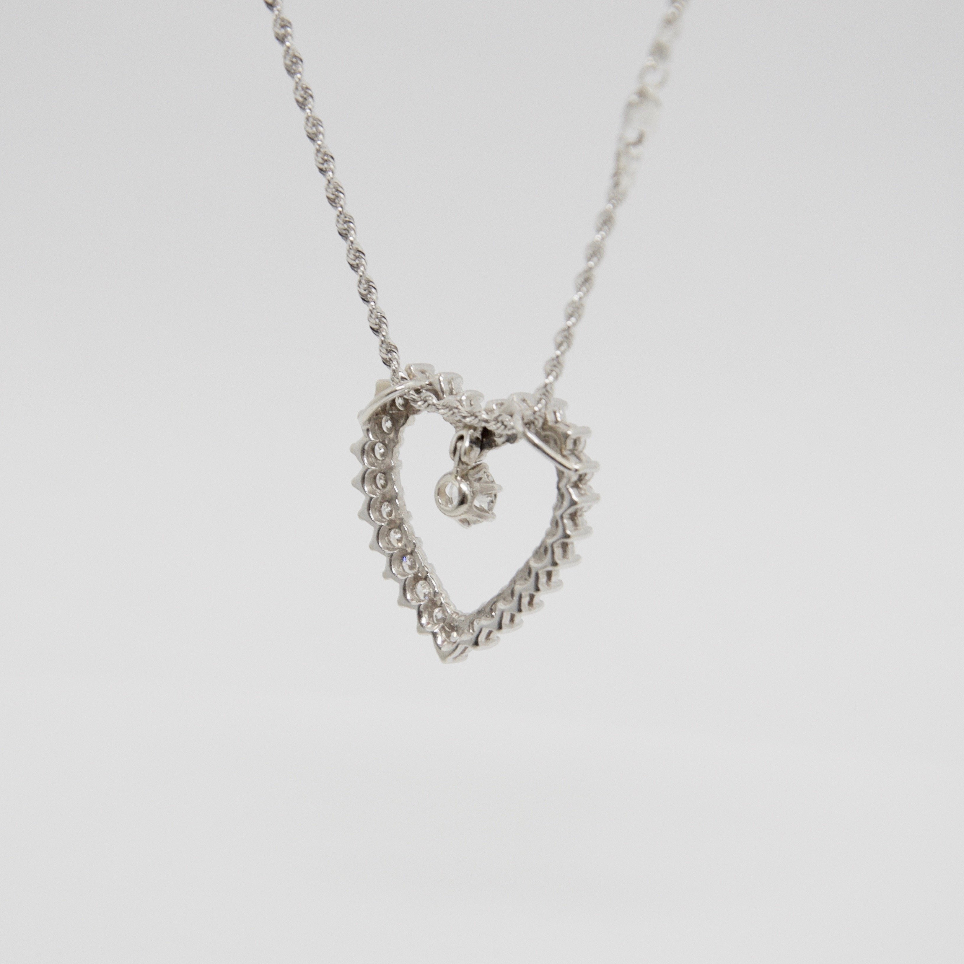 Diamond Heart Pendant Necklace