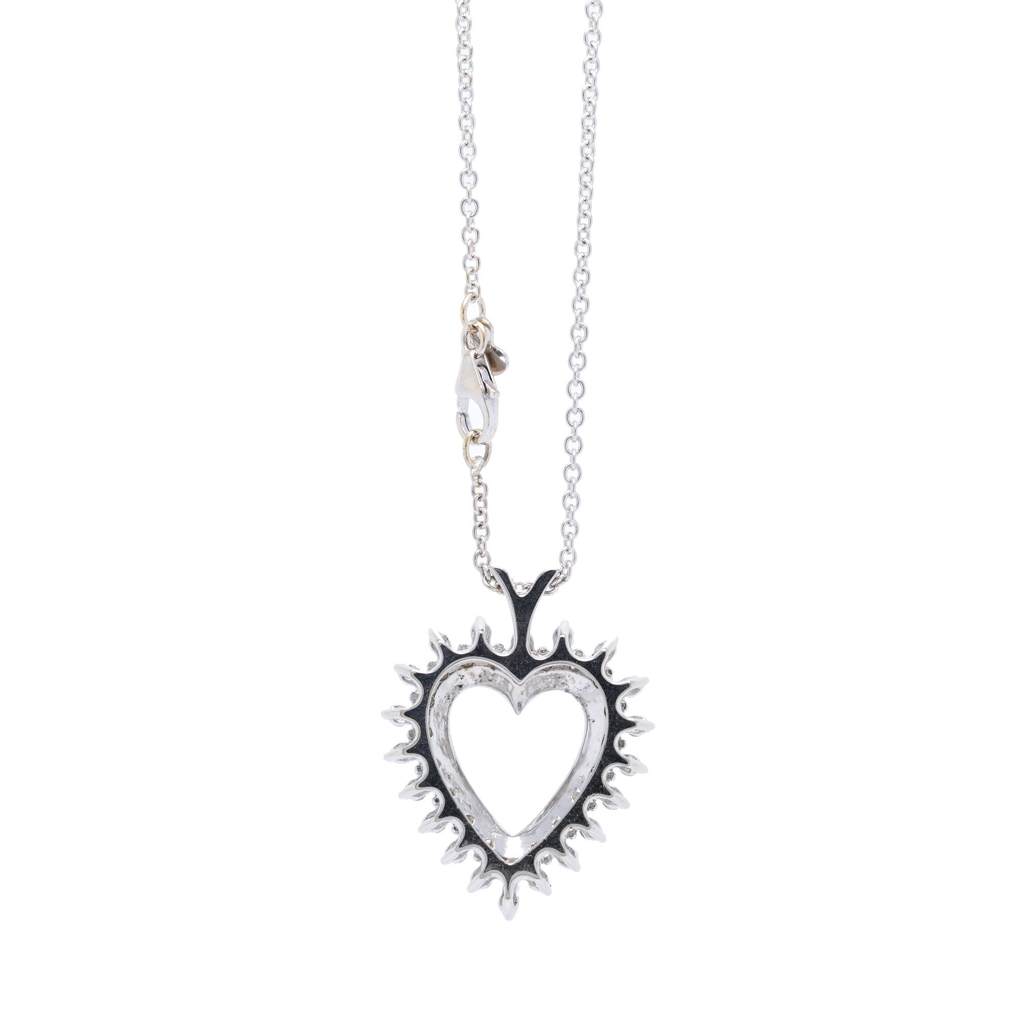 Diamond Heart Pendant Necklace
